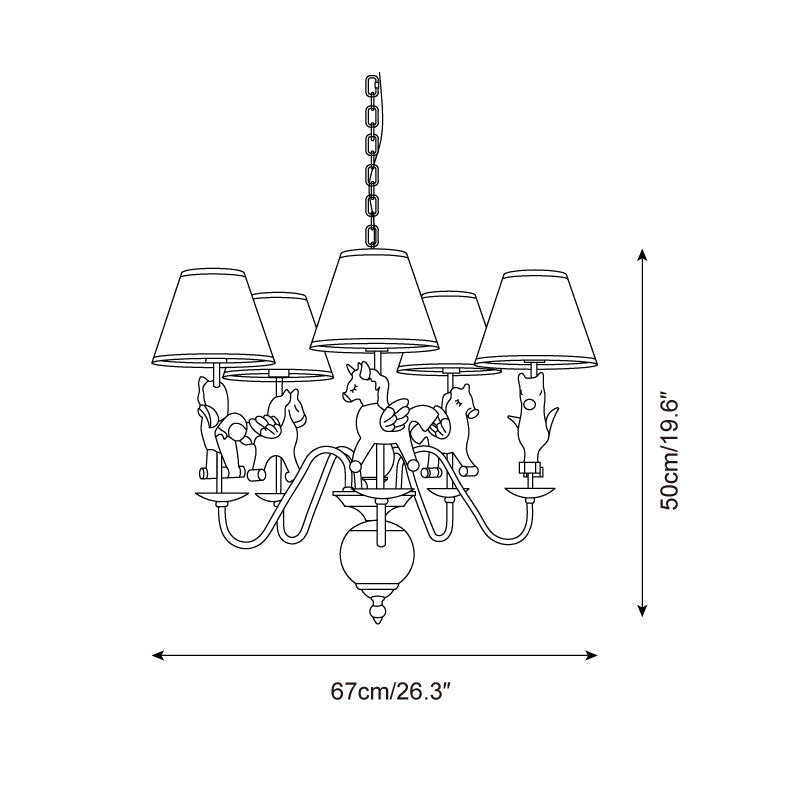 Delfio Lustre Carrousel - Neutralighting