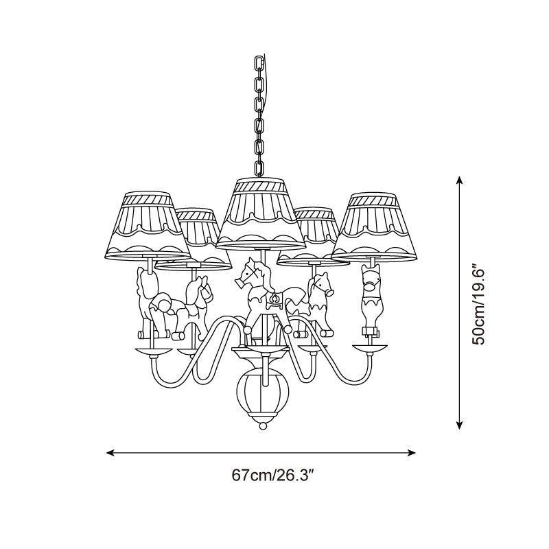 Delfio Lustre Carrousel - Neutralighting