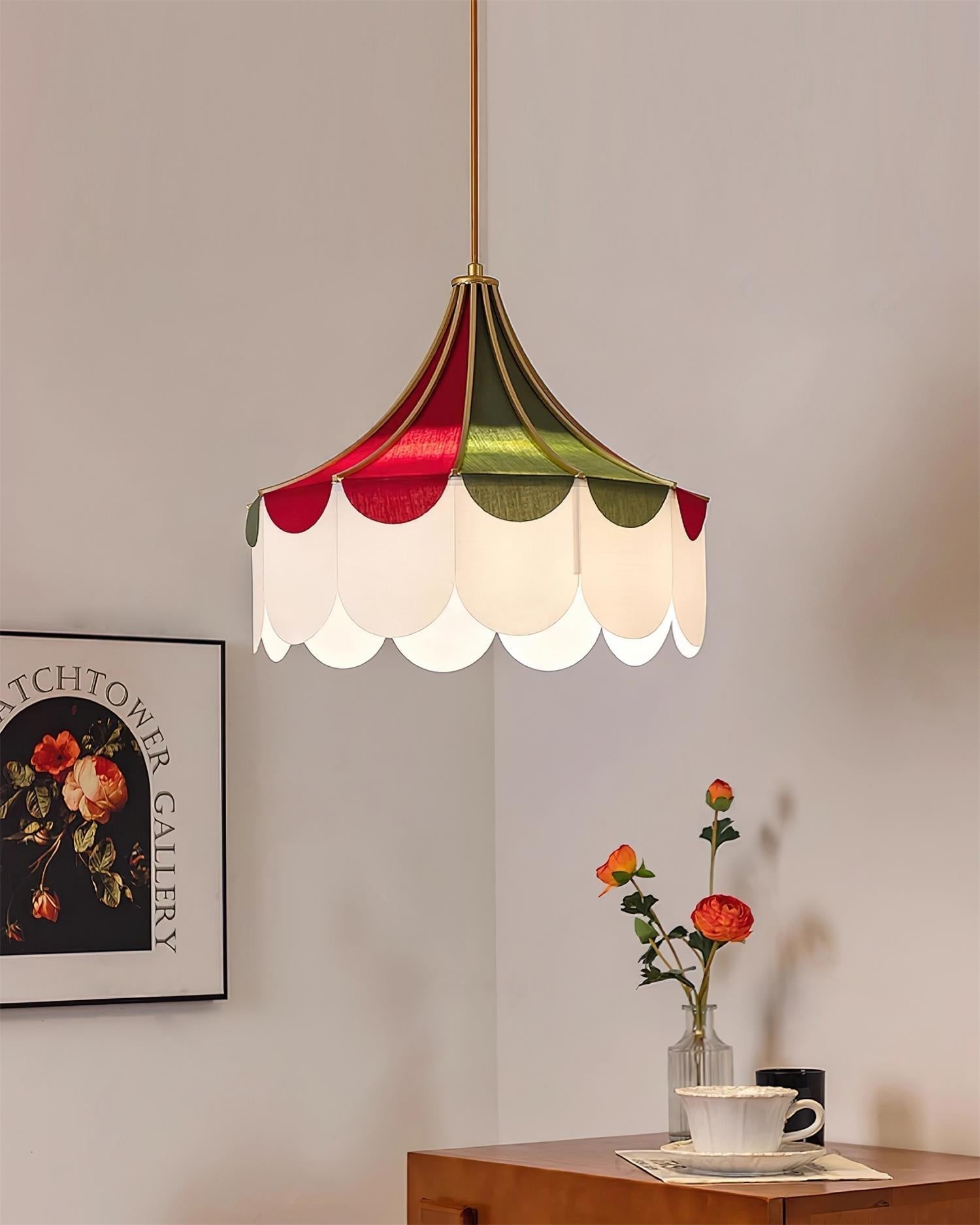 Circus Tissu Suspension Coquillage Nostalgique Ludique - Neutralighting