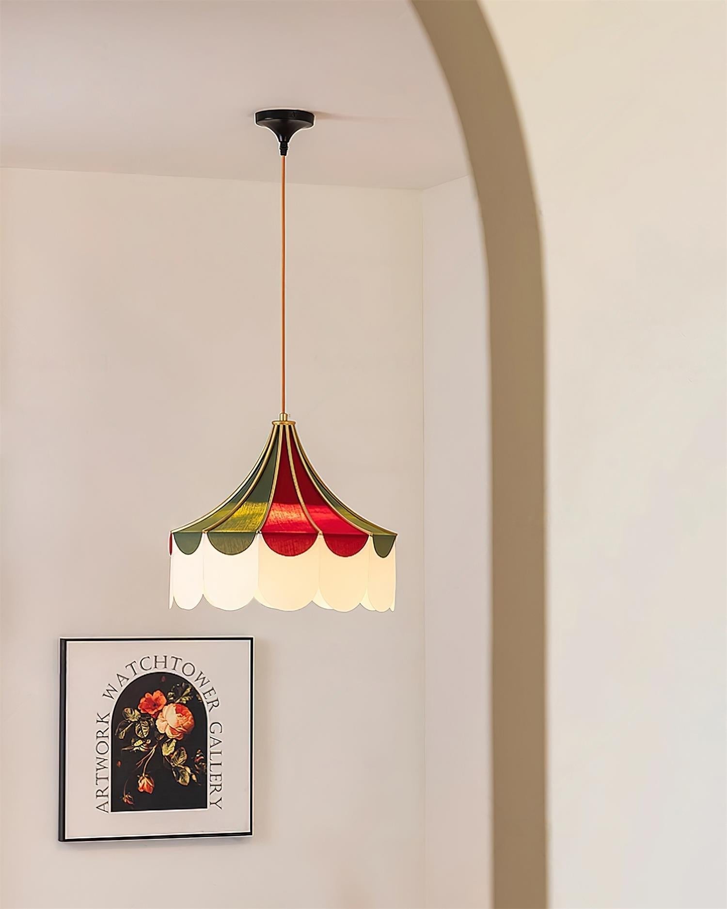 Circus Tissu Suspension Coquillage Nostalgique Ludique - Neutralighting