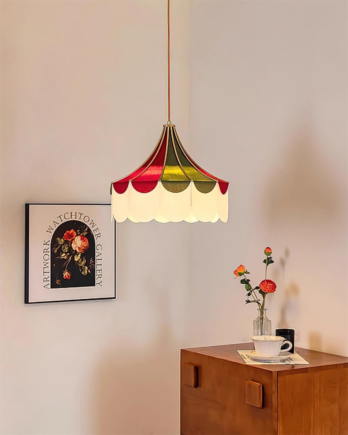 Circus Tissu Suspension Coquillage Nostalgique Ludique - Neutralighting