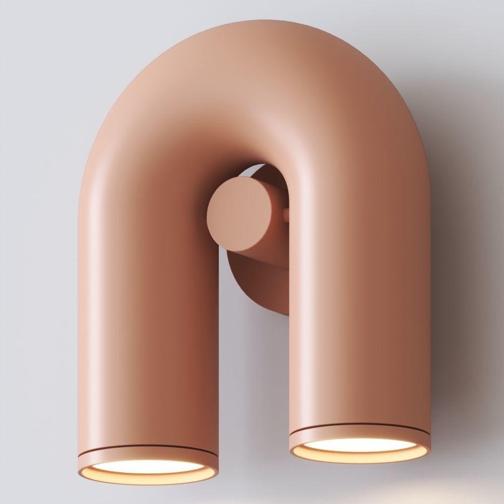 Vayla Arc Minimaliste LED Applique Murale Noir Rouge Bleu - Neutralighting