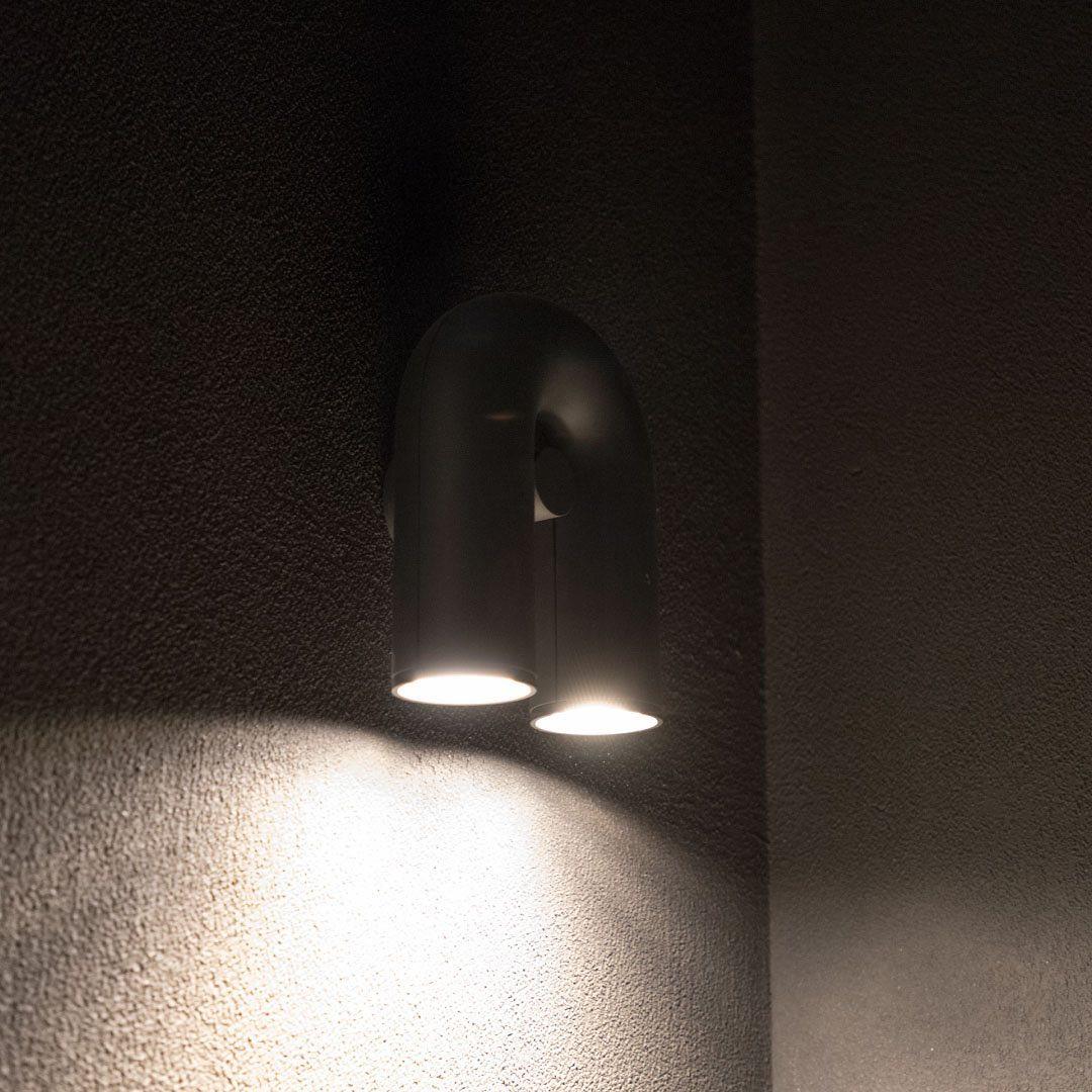 Vayla Arc Minimaliste LED Applique Murale Noir Rouge Bleu - Neutralighting
