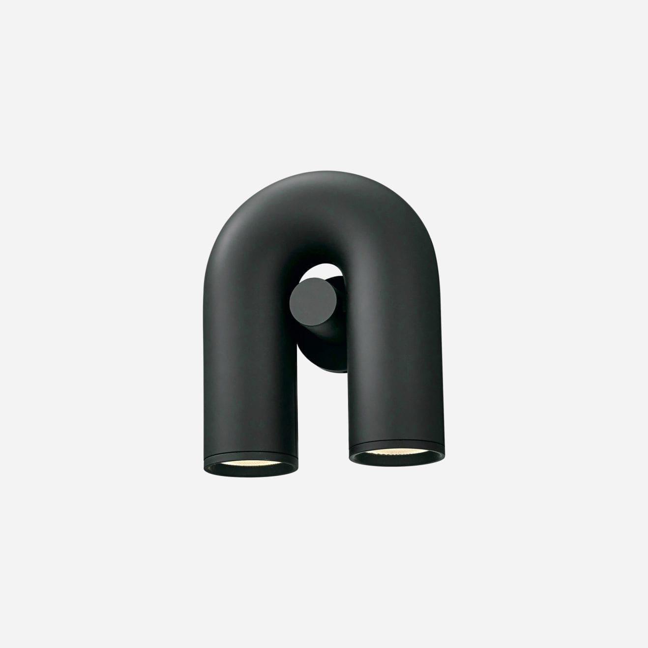 Vayla Arc Minimaliste LED Applique Murale Noir Rouge Bleu - Neutralighting