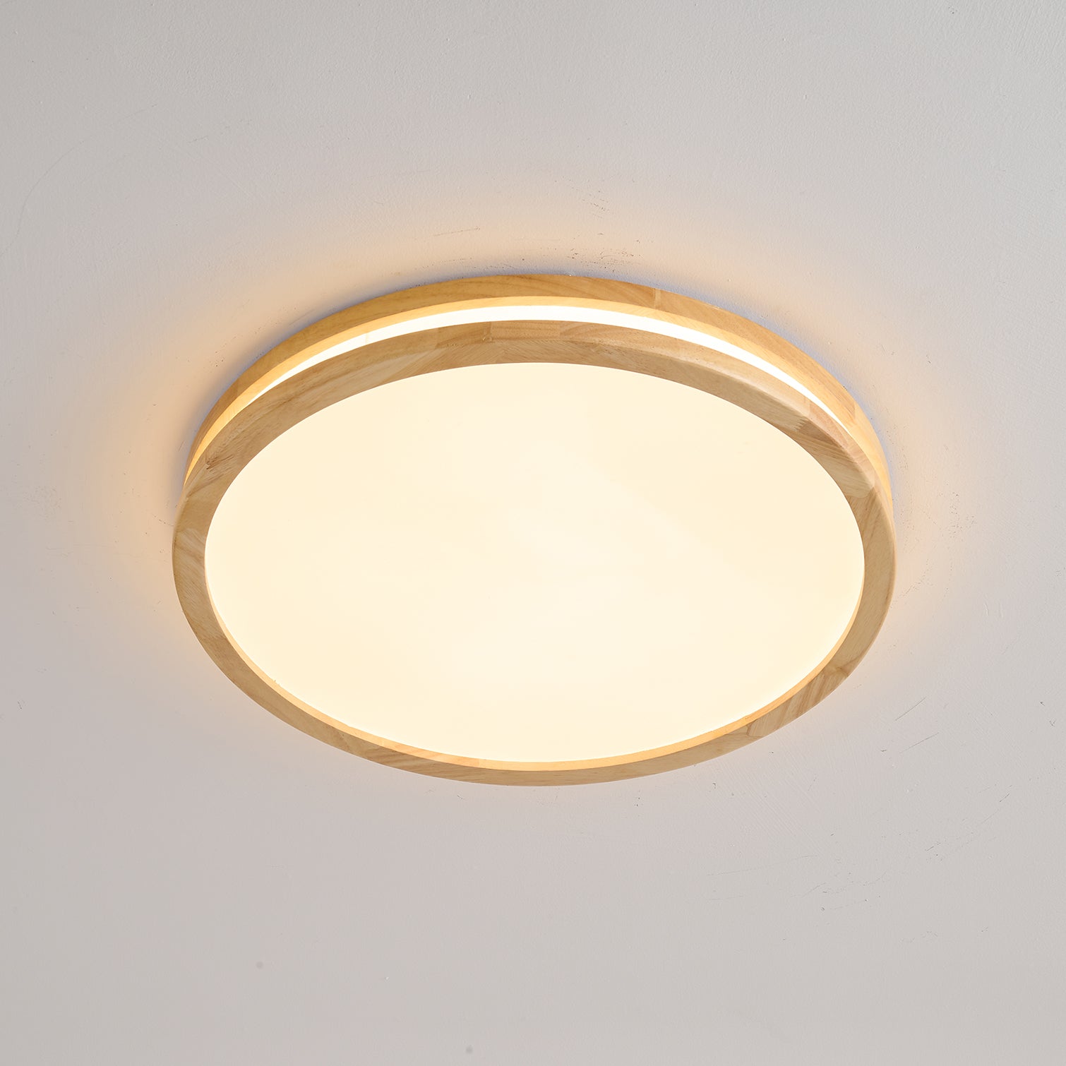 Nysilos Lampe Plafonnier Moderne Minimaliste en Bois - Neutralighting