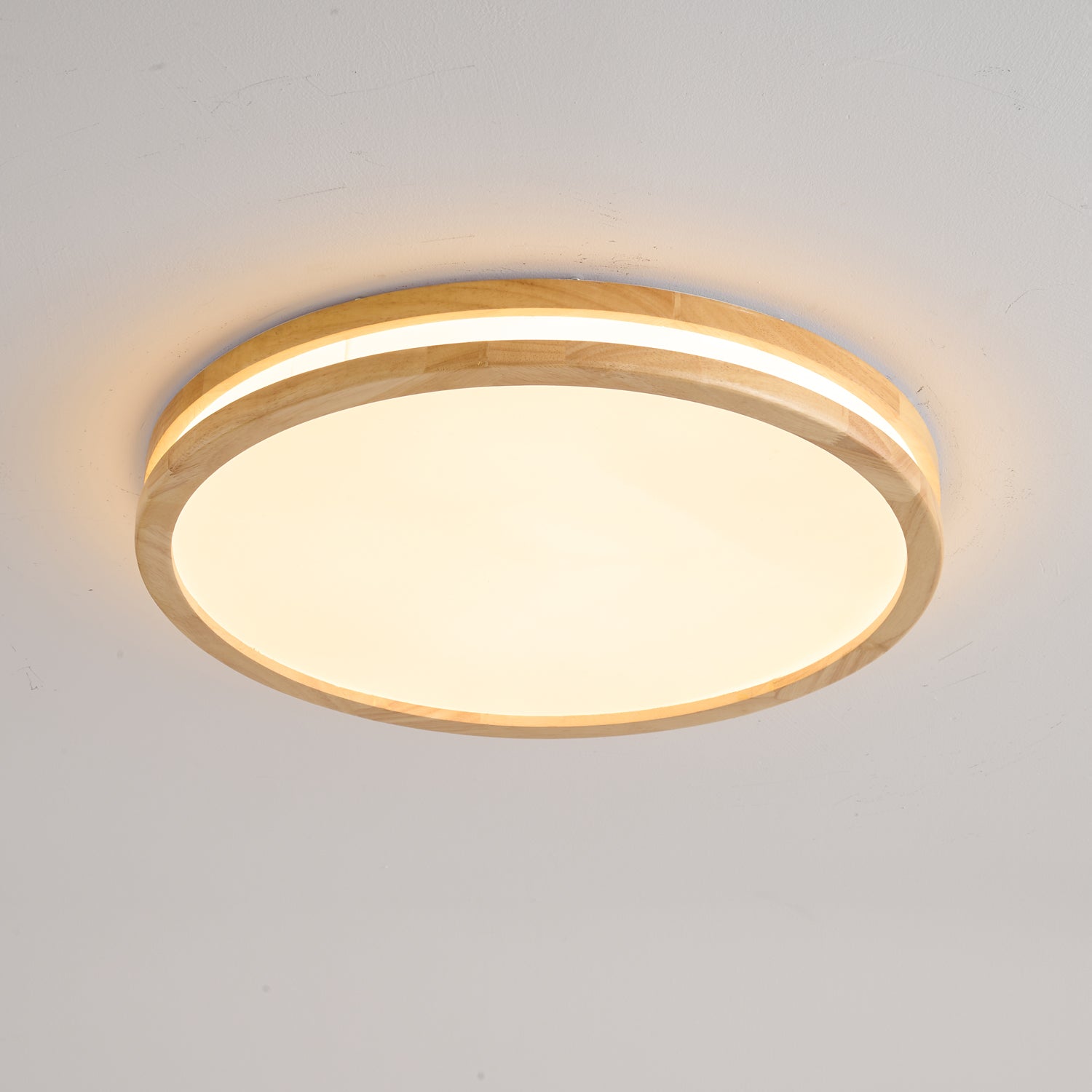 Nysilos Lampe Plafonnier Moderne Minimaliste en Bois - Neutralighting