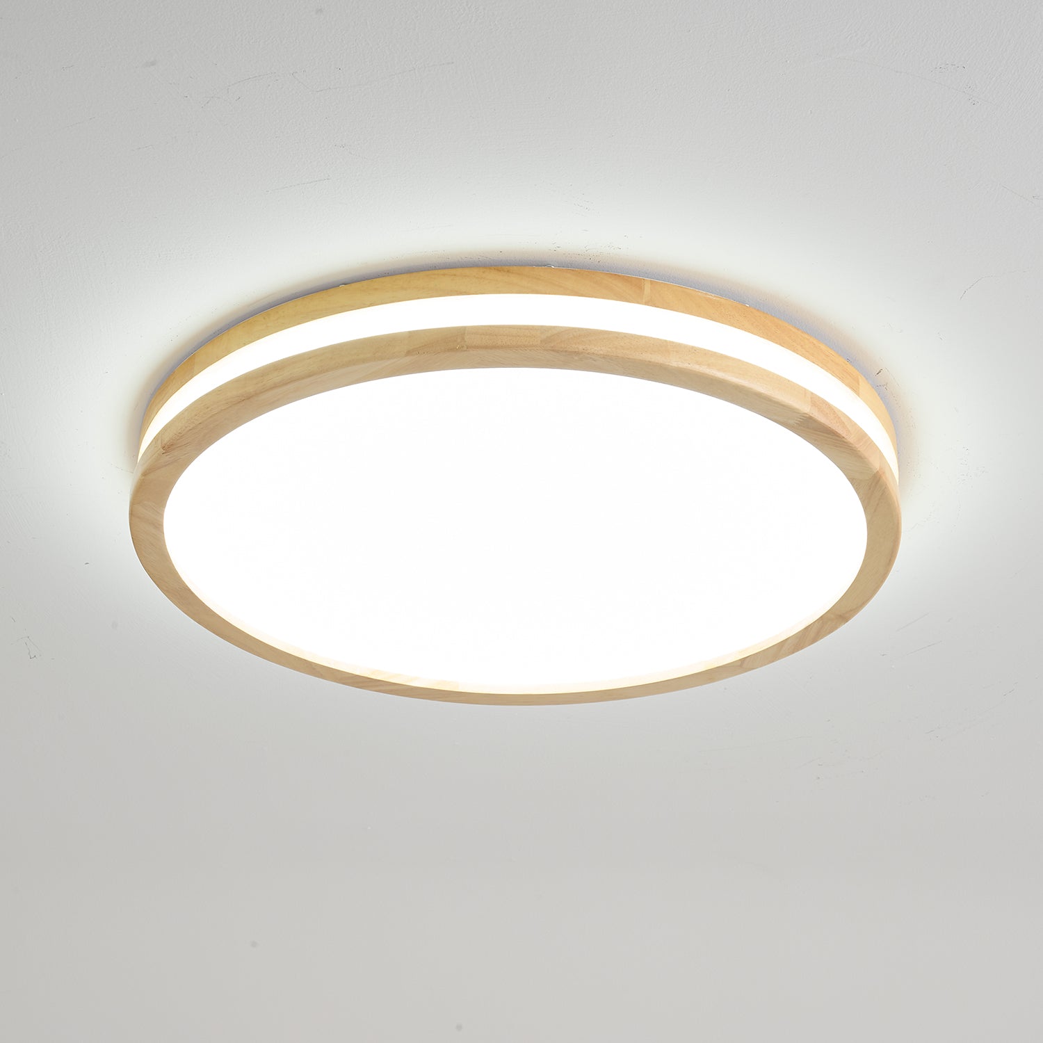Nysilos Lampe Plafonnier Moderne Minimaliste en Bois - Neutralighting