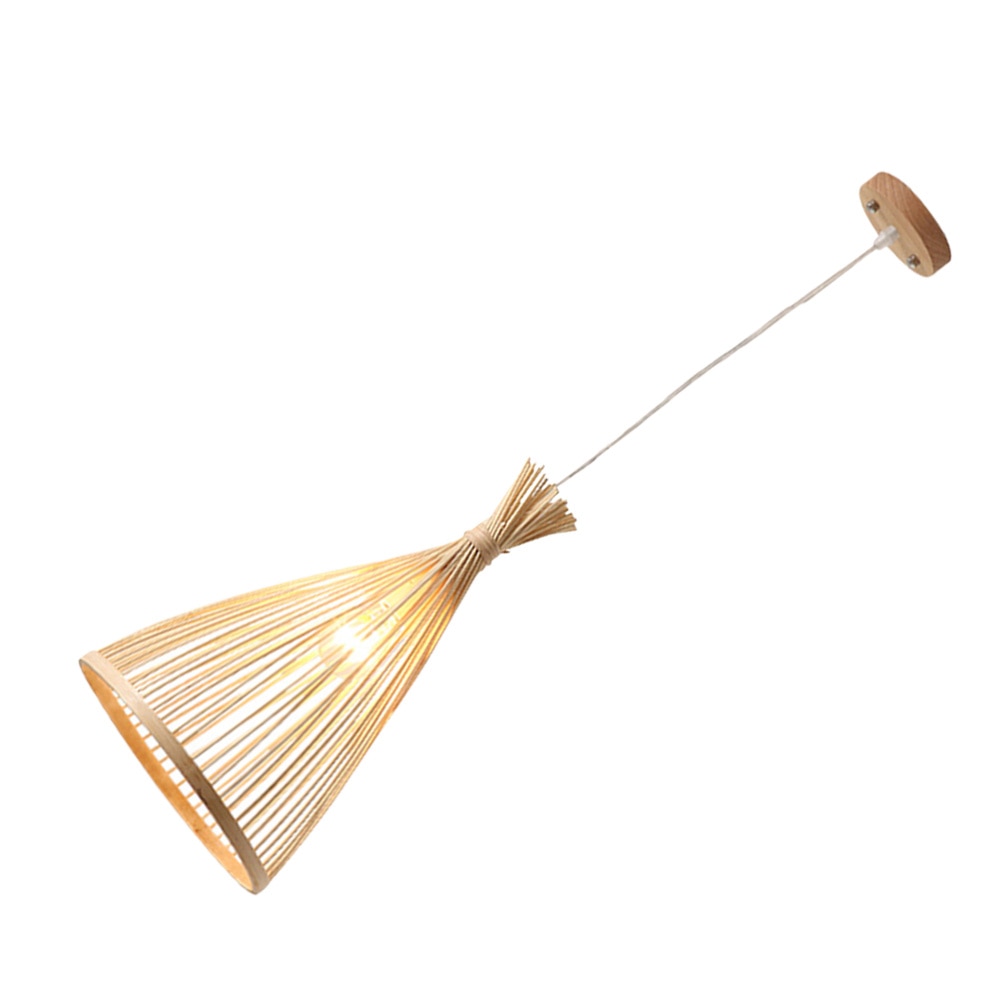 Ritta Suspension Cône Vintage, Bambo, Bois, Salon - Neutralighting