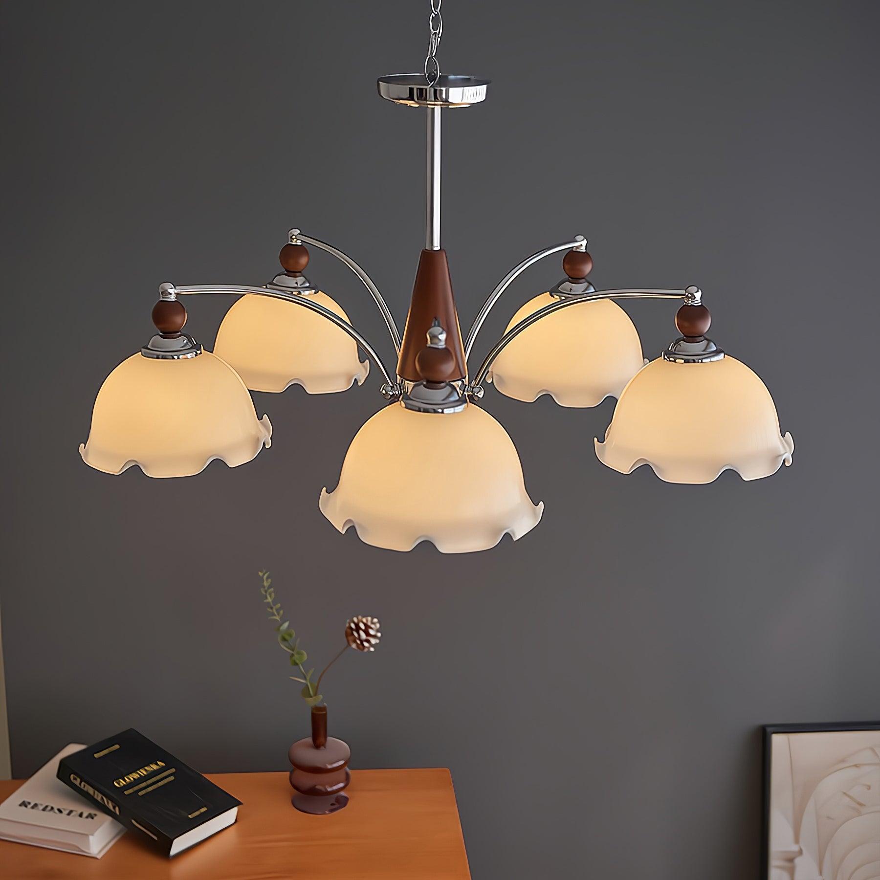 Claudia Lustre Abat-jours Dépoli Volants Floraux - Neutralighting