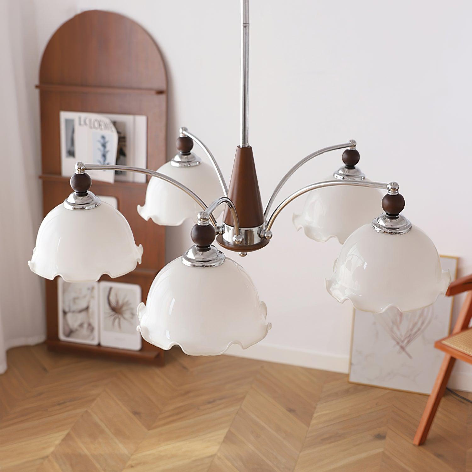 Claudia Lustre Abat-jours Dépoli Volants Floraux - Neutralighting