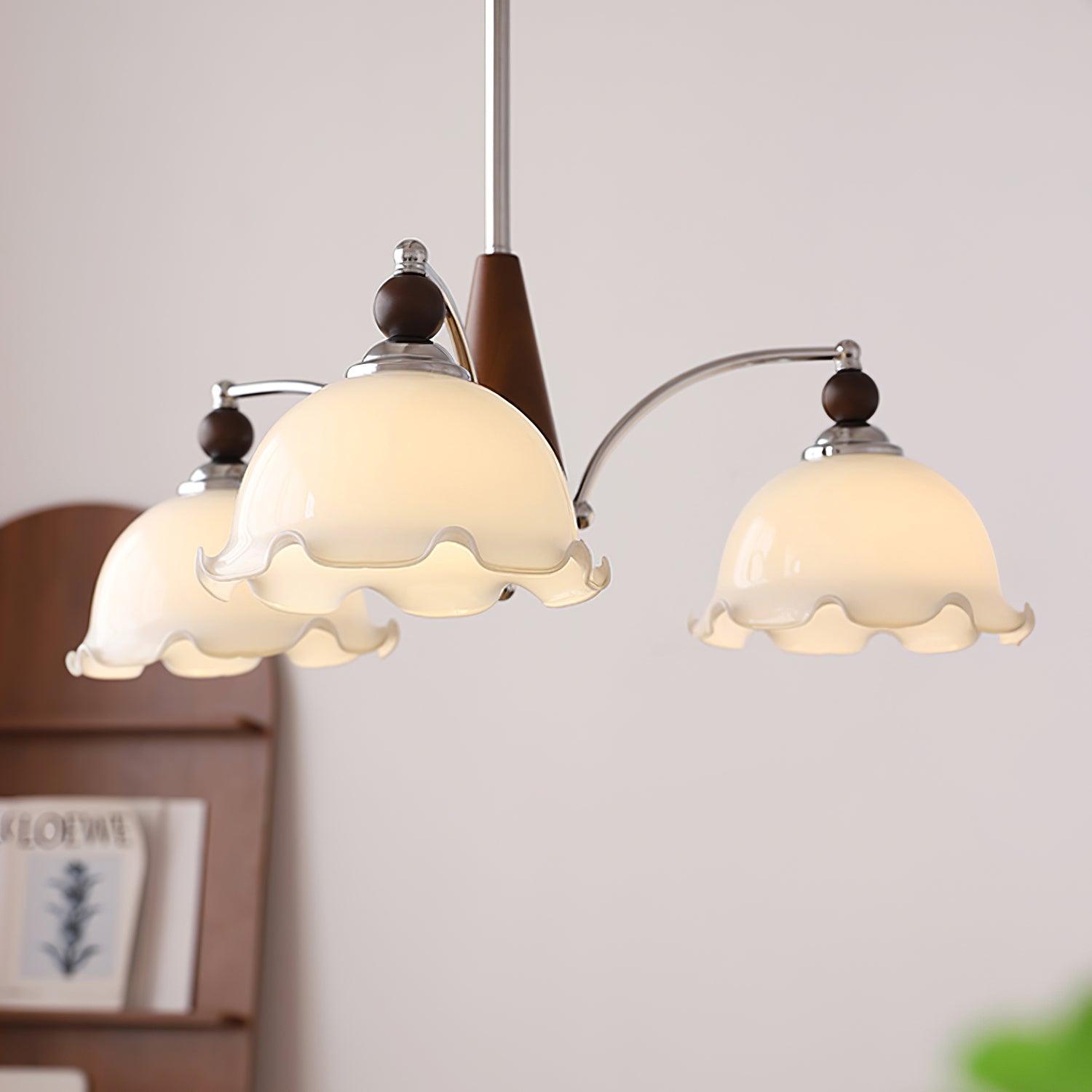 Claudia Lustre Abat-jours Dépoli Volants Floraux - Neutralighting