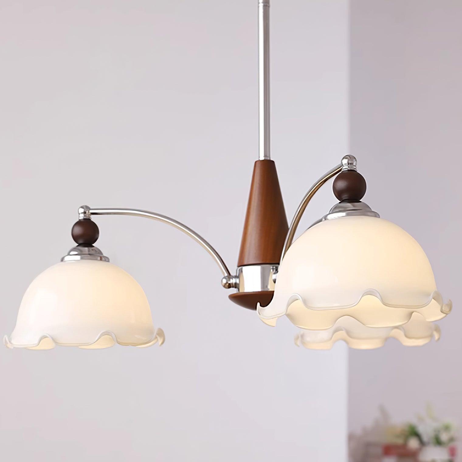 Claudia Lustre Abat-jours Dépoli Volants Floraux - Neutralighting