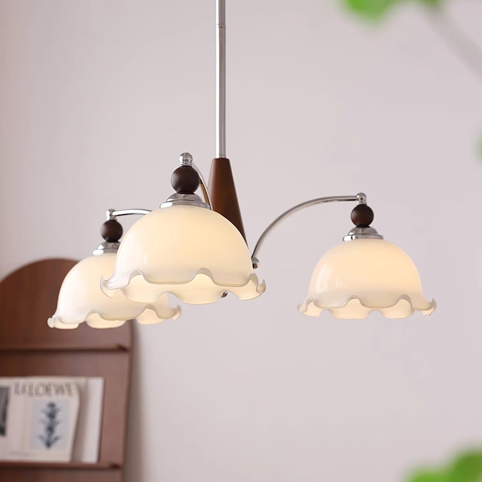 Claudia Lustre Abat-jours Dépoli Volants Floraux - Neutralighting