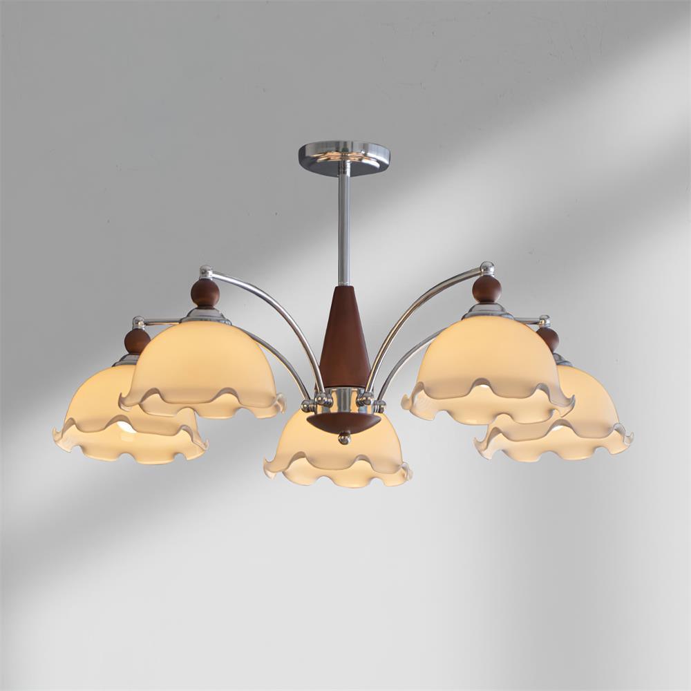 Claudia Lustre Abat-jours Dépoli Volants Floraux - Neutralighting