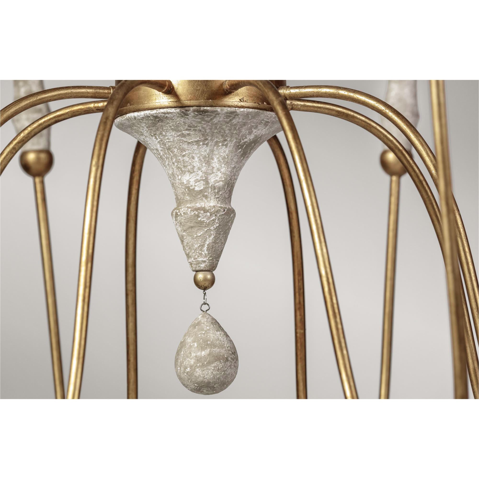Arcad Chandelier Métal Bois Industriel Vintage - Neutralighting