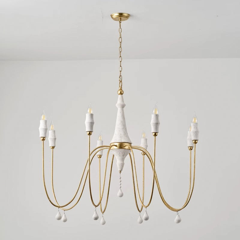 Arcad Chandelier Métal Bois Industriel Vintage - Neutralighting