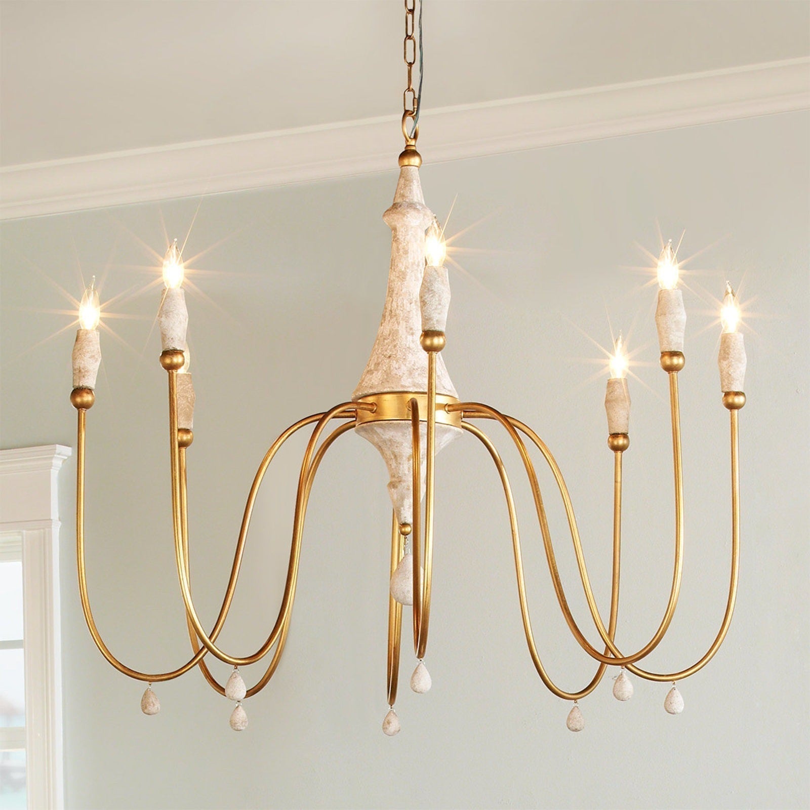 Arcad Chandelier Métal Bois Industriel Vintage - Neutralighting