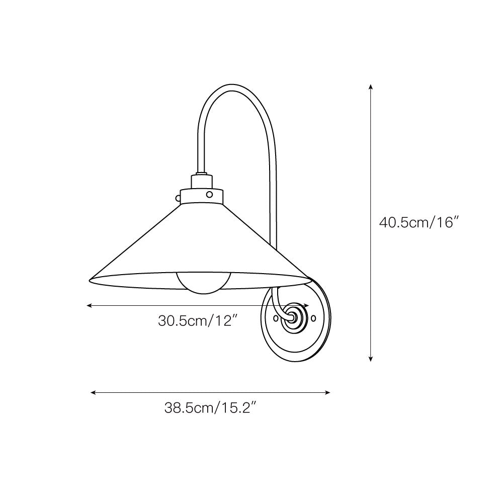 Drape Lampe Murale En Métal Laiton Minimaliste Moderne - Neutralighting