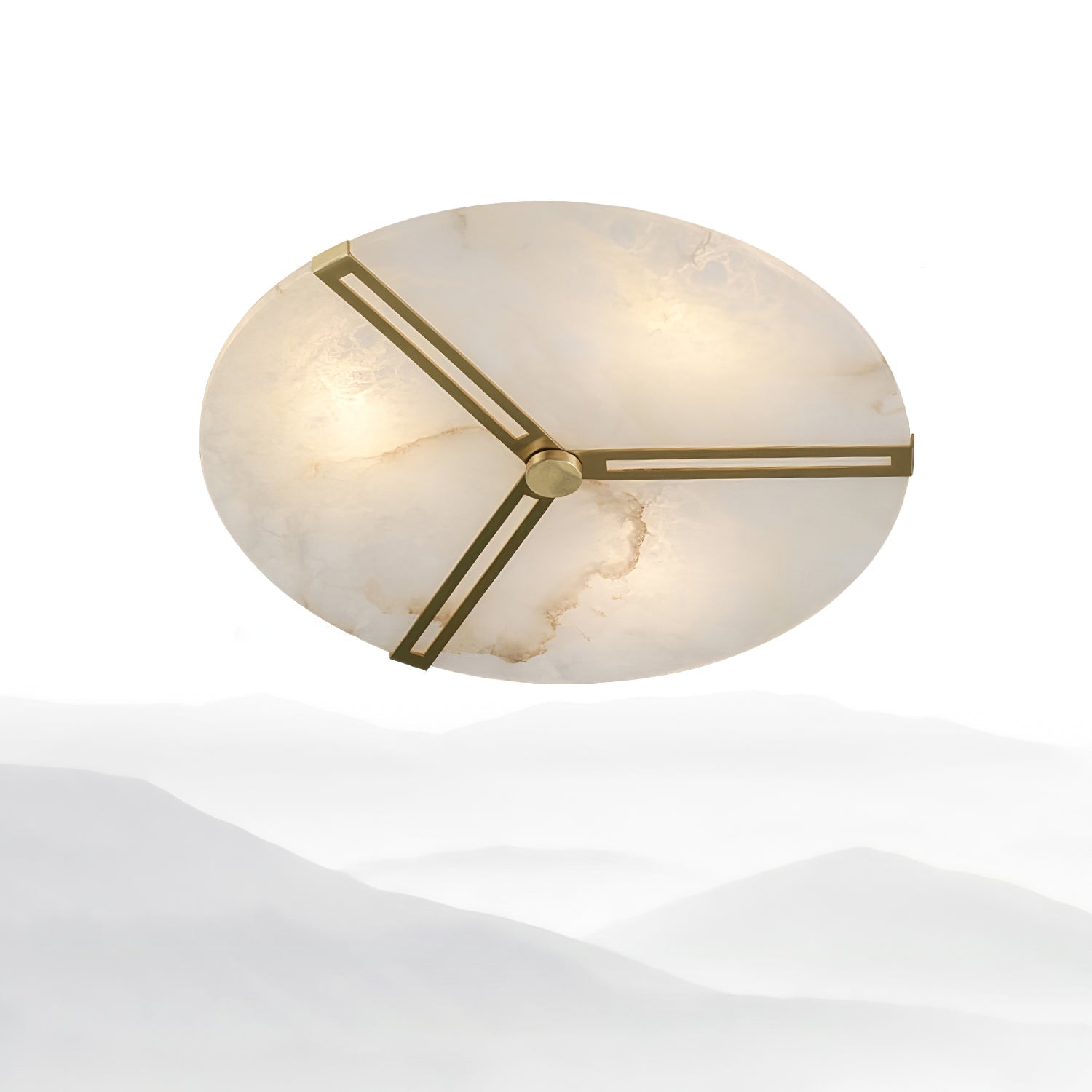 Aveline Alabaster Flush Mount Ceiling Light - Letslighting