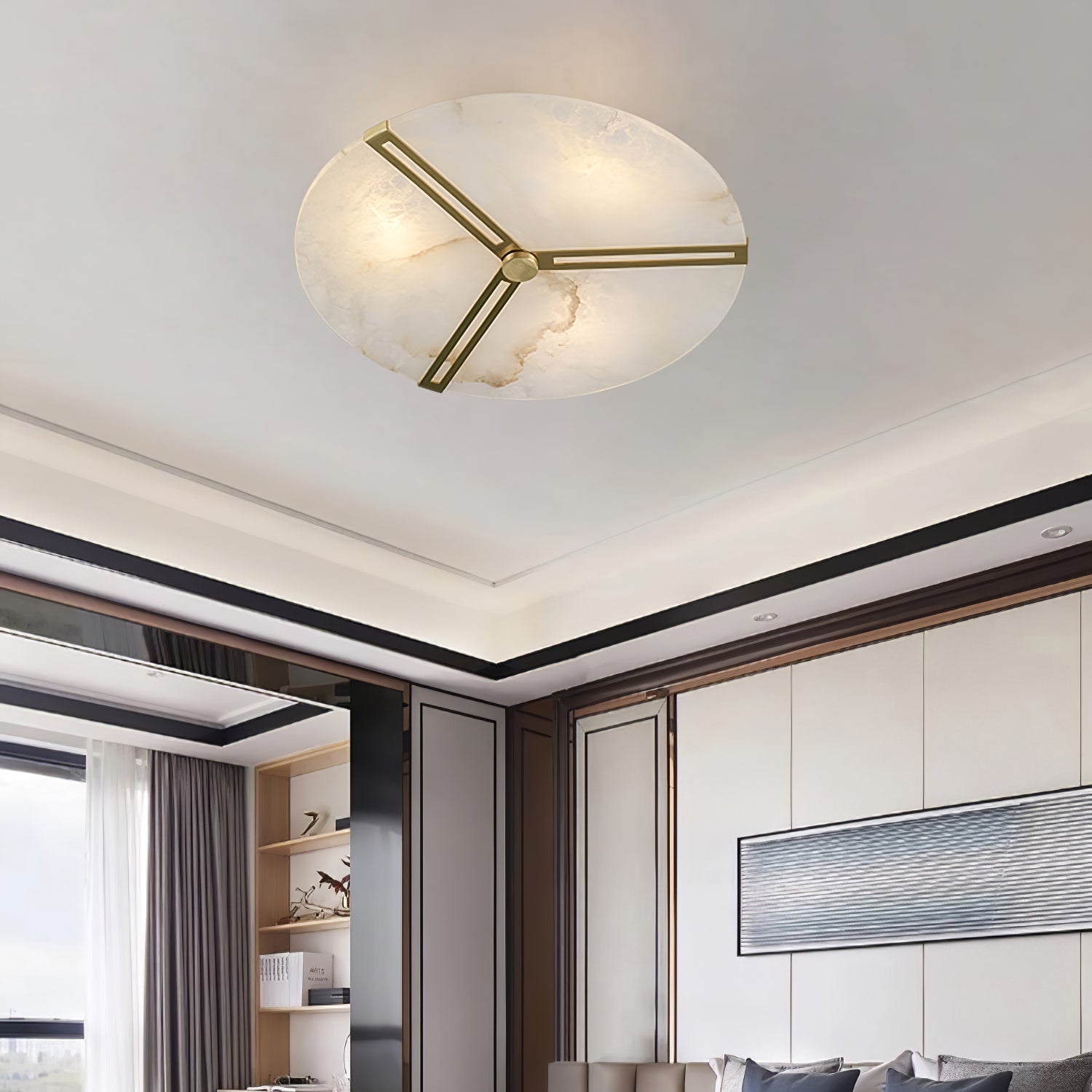 Aveline Lumière de Plafond Appliquée en Albâtre - Neutralighting