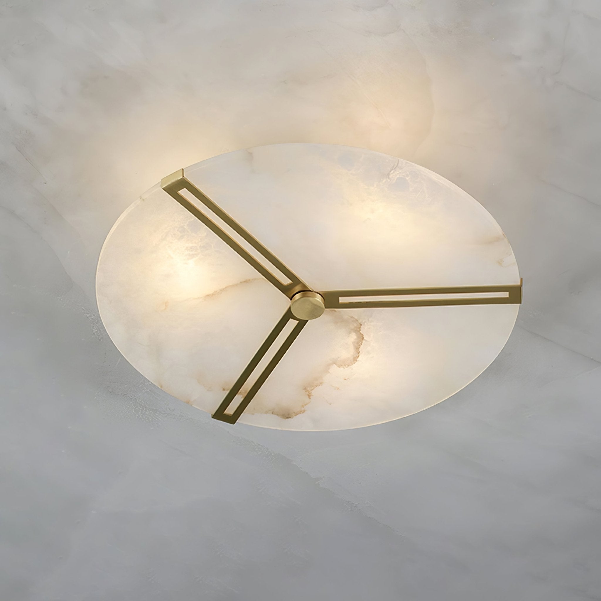 Aveline Alabaster Flush Mount Ceiling Light - Letslighting