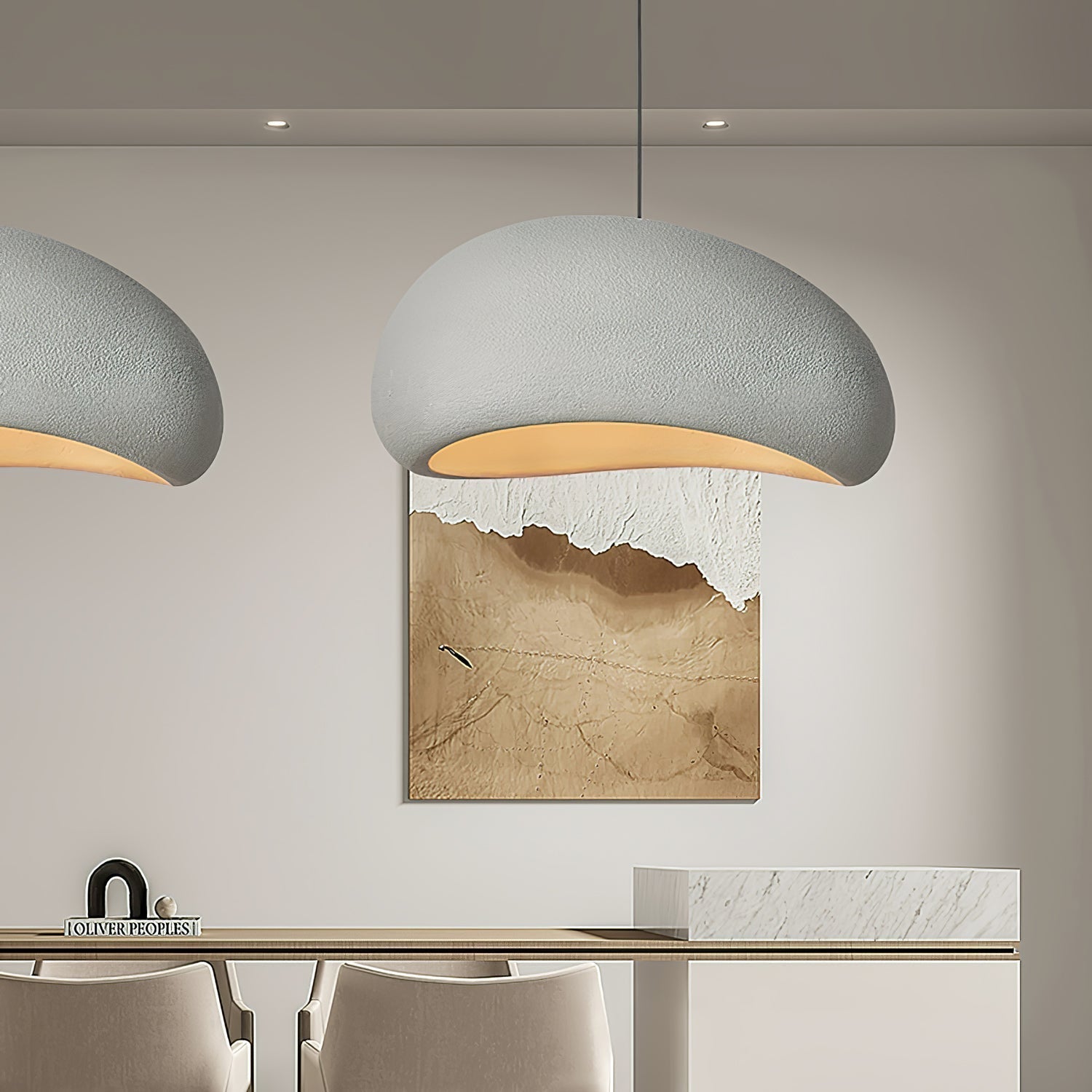 Ivinan Minimalist Cloud Style B Metal Pendant Light - Blowlighting