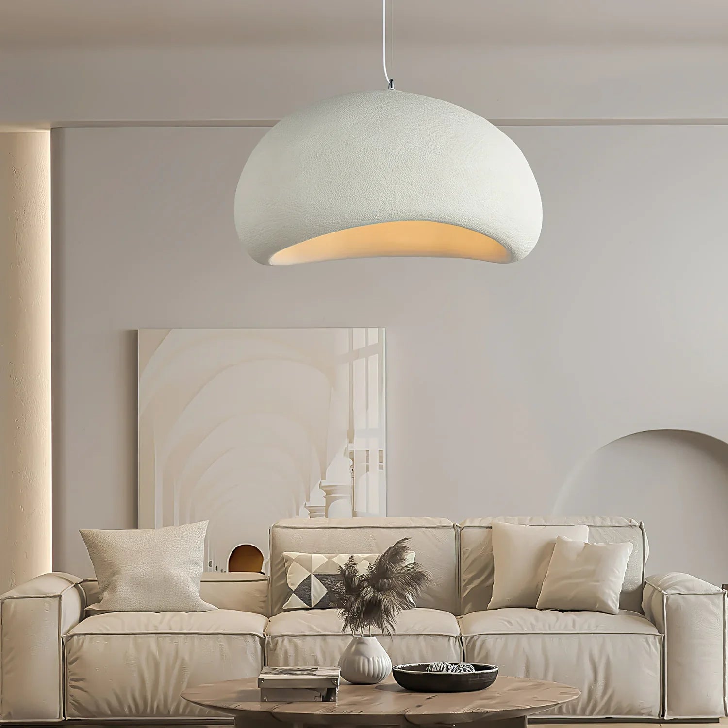 Kryo Suspension Nuage Nordique Gris/Blanc/Bleu Salon