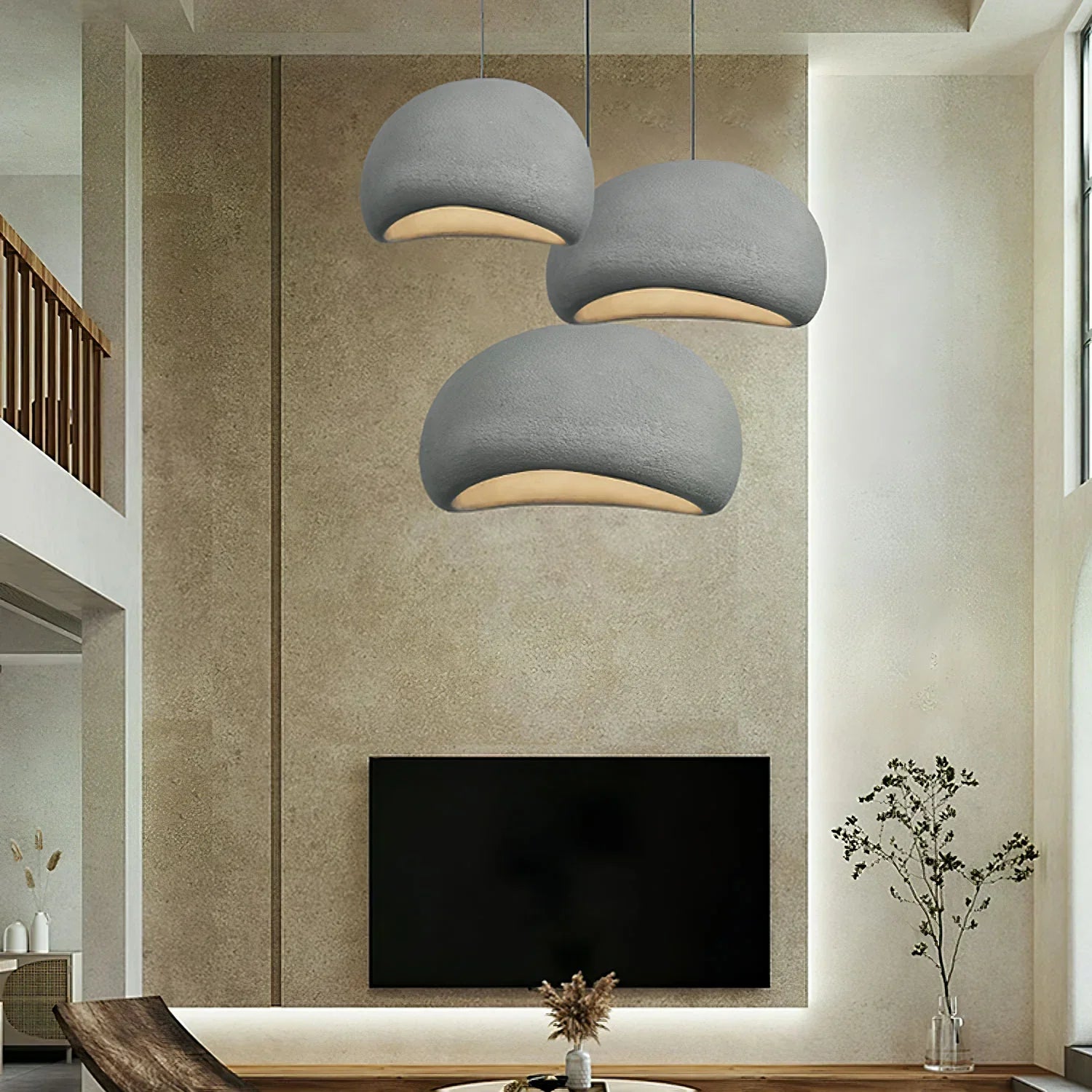 Kryo Suspension Nuage Nordique Gris/Blanc/Bleu Salon