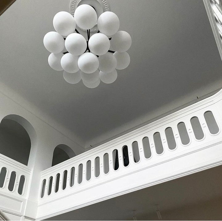 Edge Chandelier Métal Laiton Verre Élégance Premium - Neutralighting