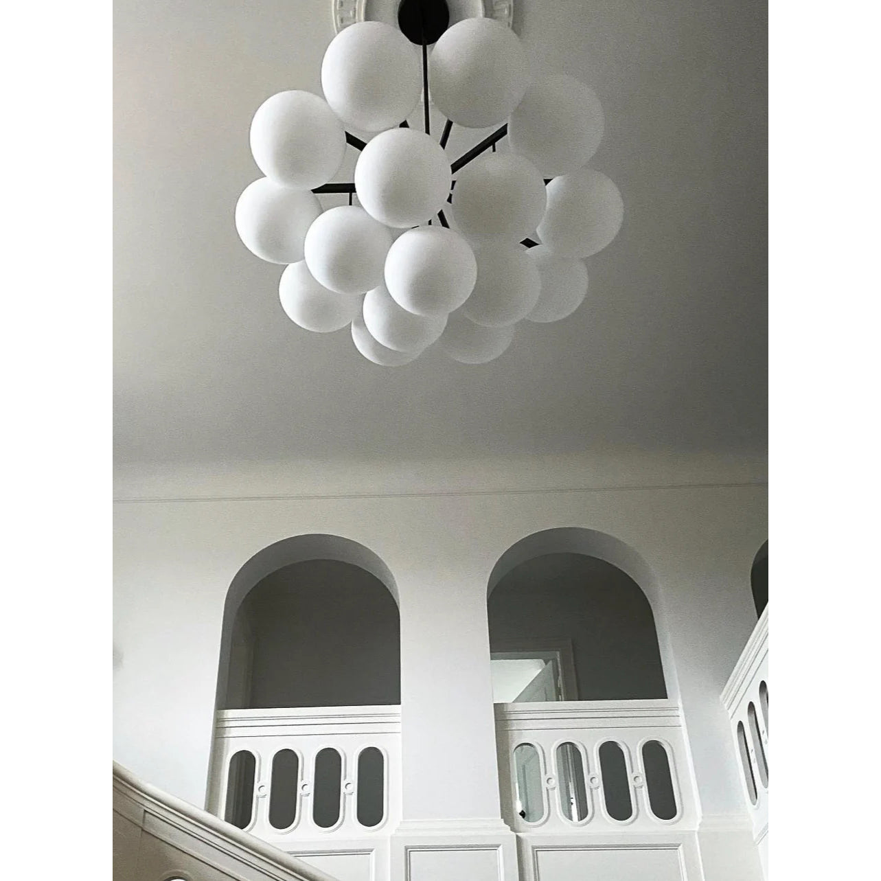 Edge Chandelier Métal Laiton Verre Élégance Premium - Neutralighting