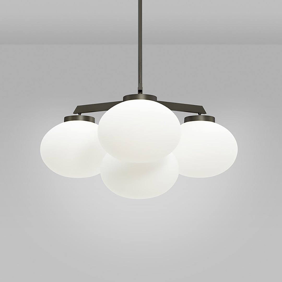 Edge Chandelier Métal Laiton Verre Élégance Premium - Neutralighting