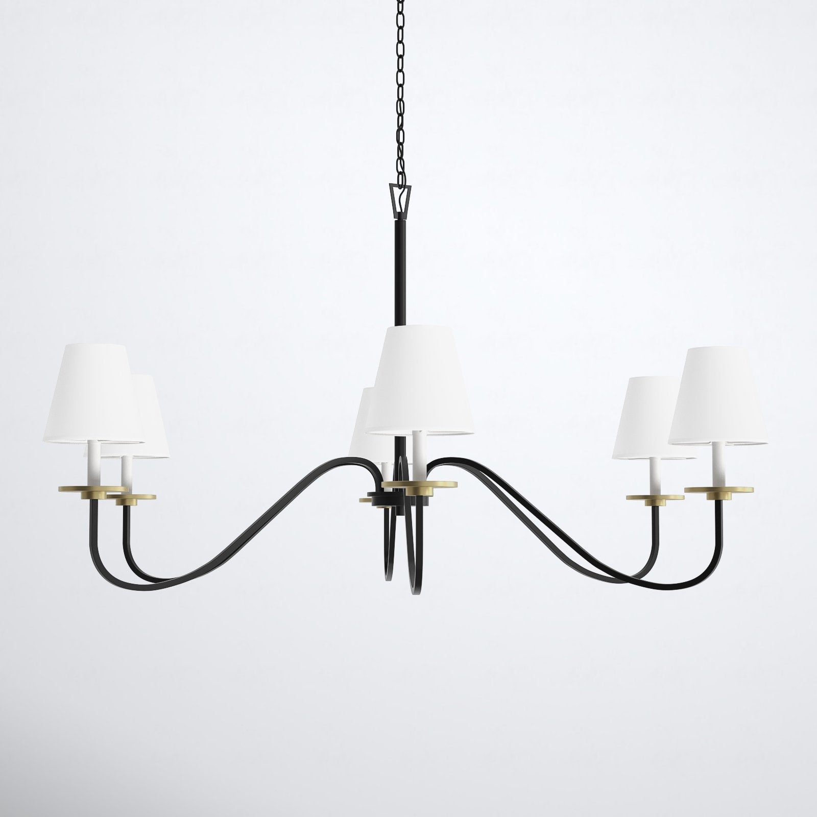 Flux Chandelier Métal Laiton Tissu Industriel Vintage - Neutralighting