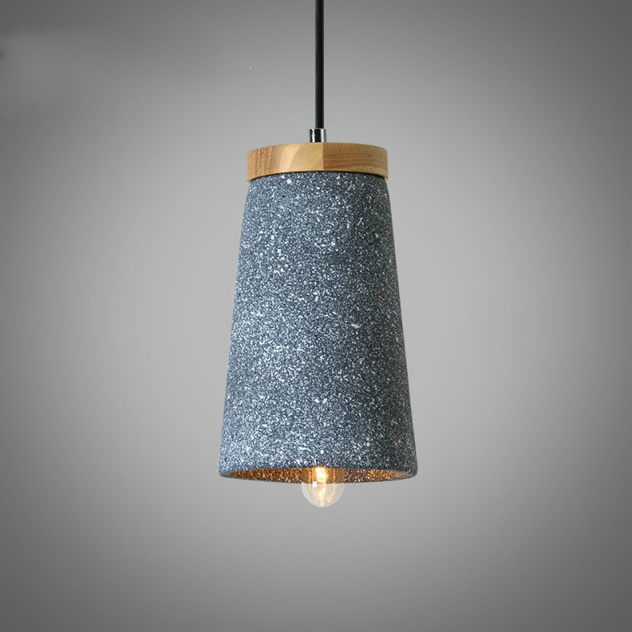 Althere Lustre Suspendu En Bois Et Ciment - Neutralighting