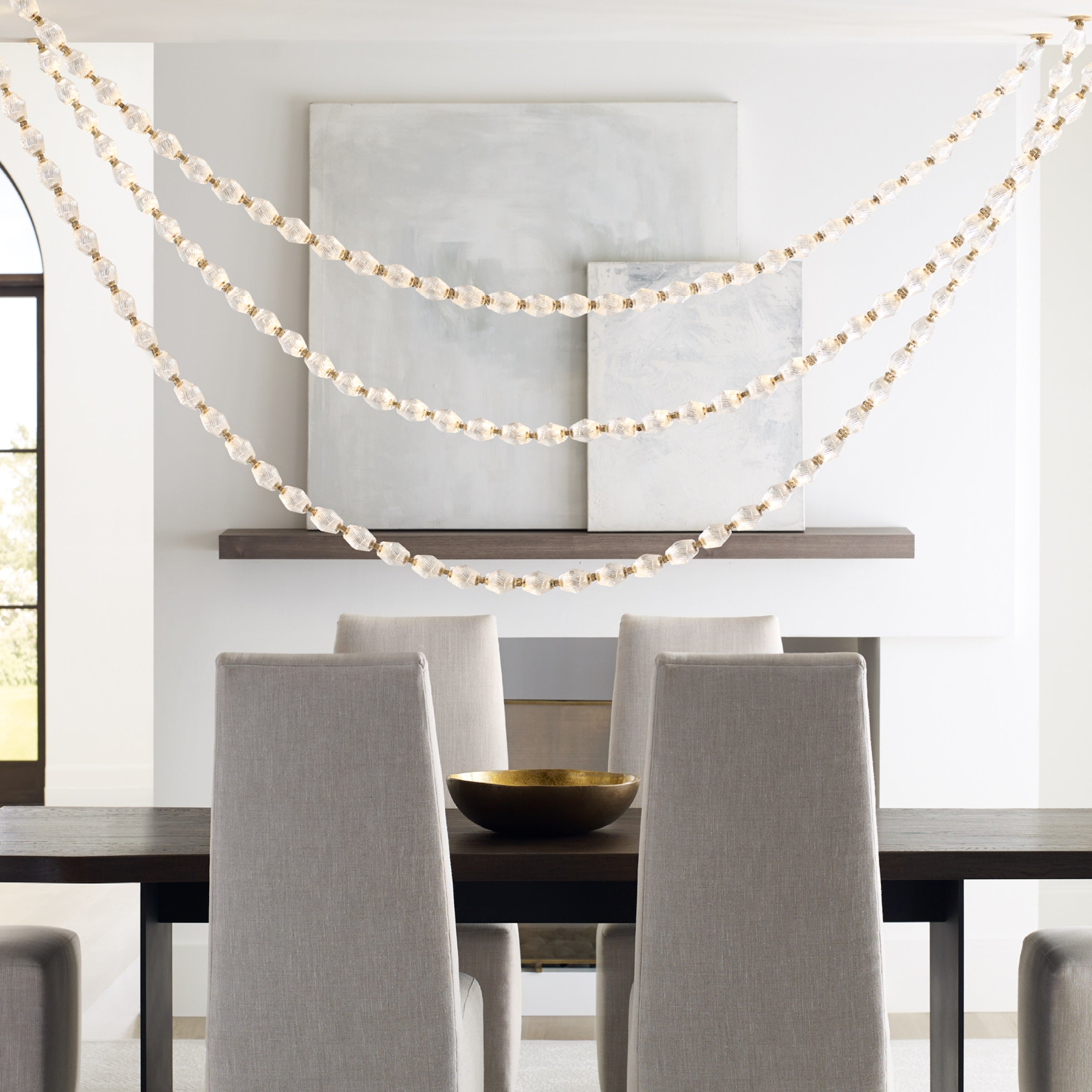 Karma Chandelier Métal Verre Minimaliste Moderne - Neutralighting