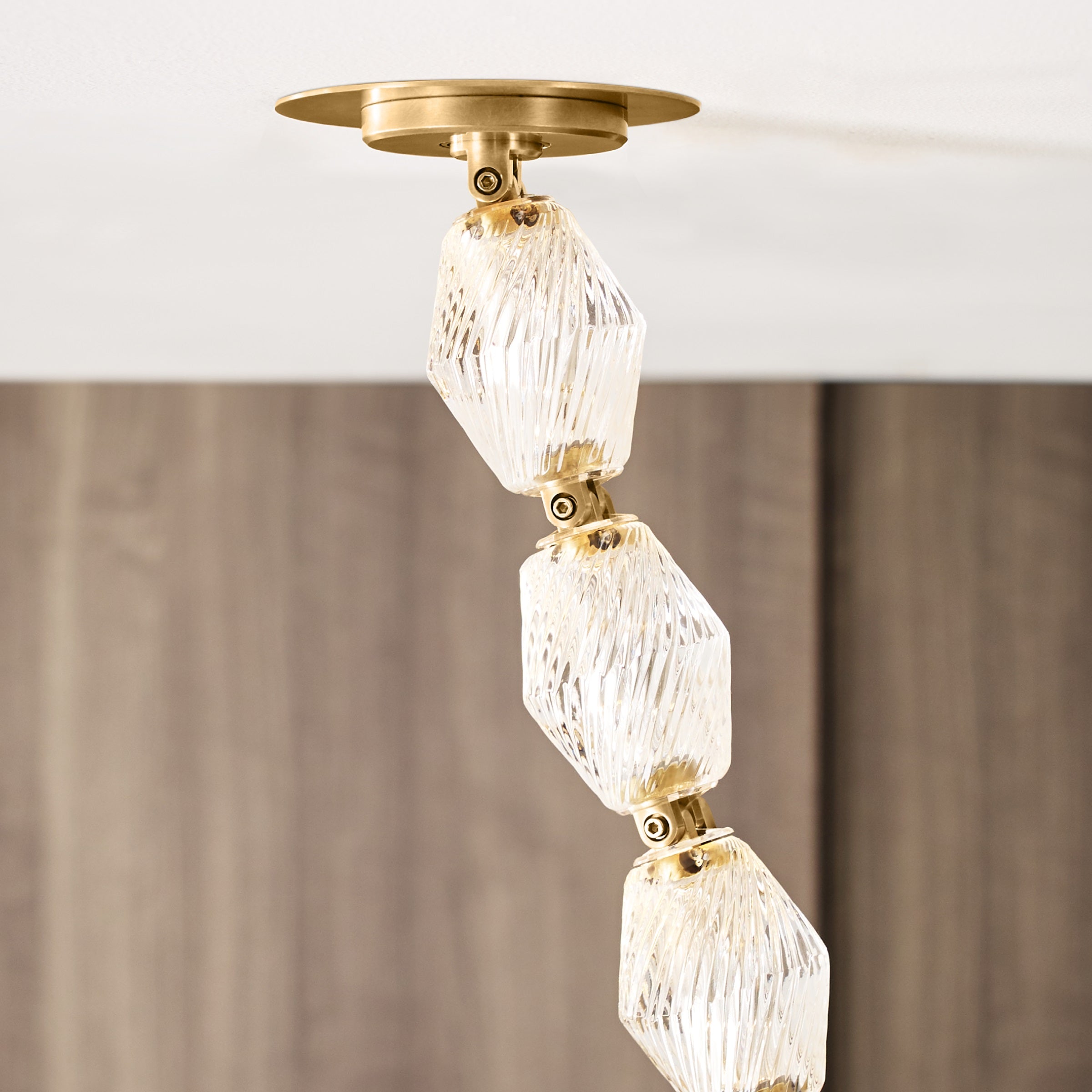 Karma Chandelier Métal Verre Minimaliste Moderne - Neutralighting