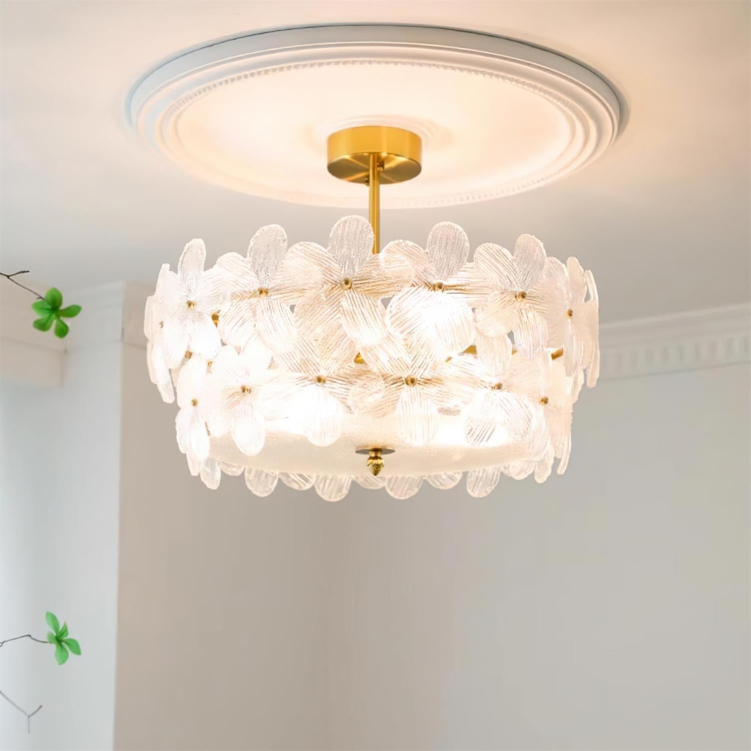 Fionel Plafonnier Semi-Encastré en Verre - Neutralighting