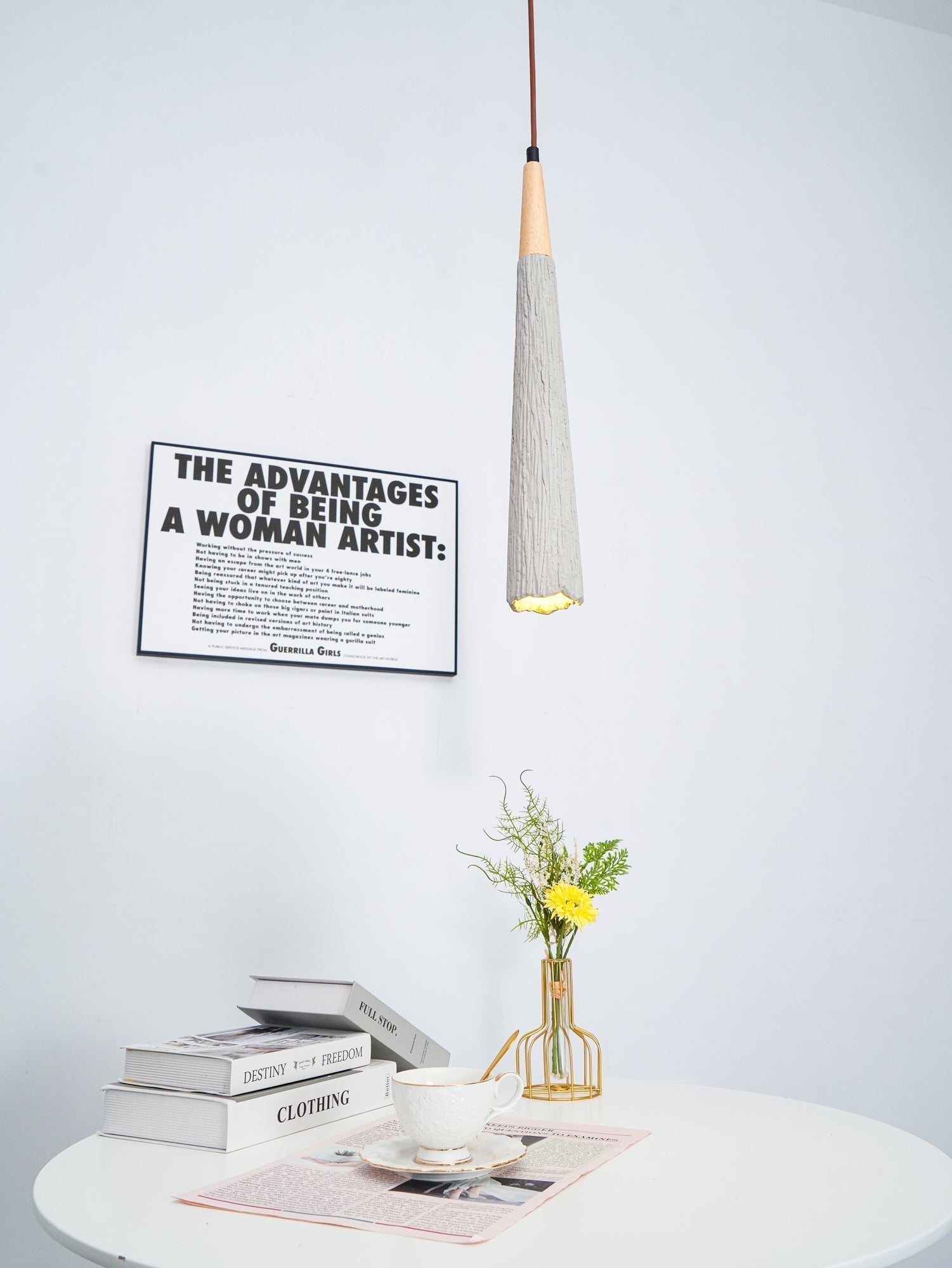 Solara Lampe suspendue en béton plissé - Neutralighting