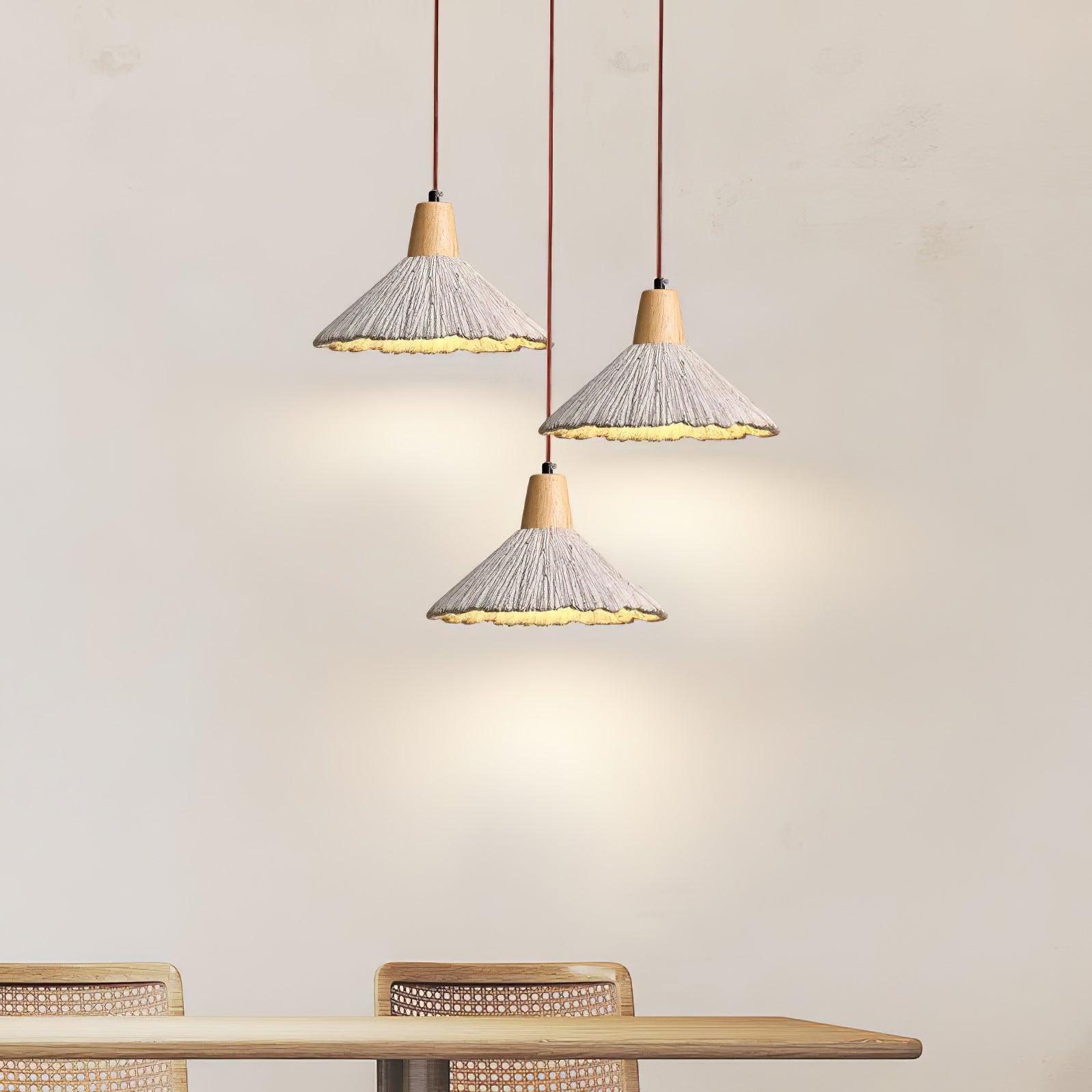 Solara Lampe suspendue en béton plissé - Neutralighting