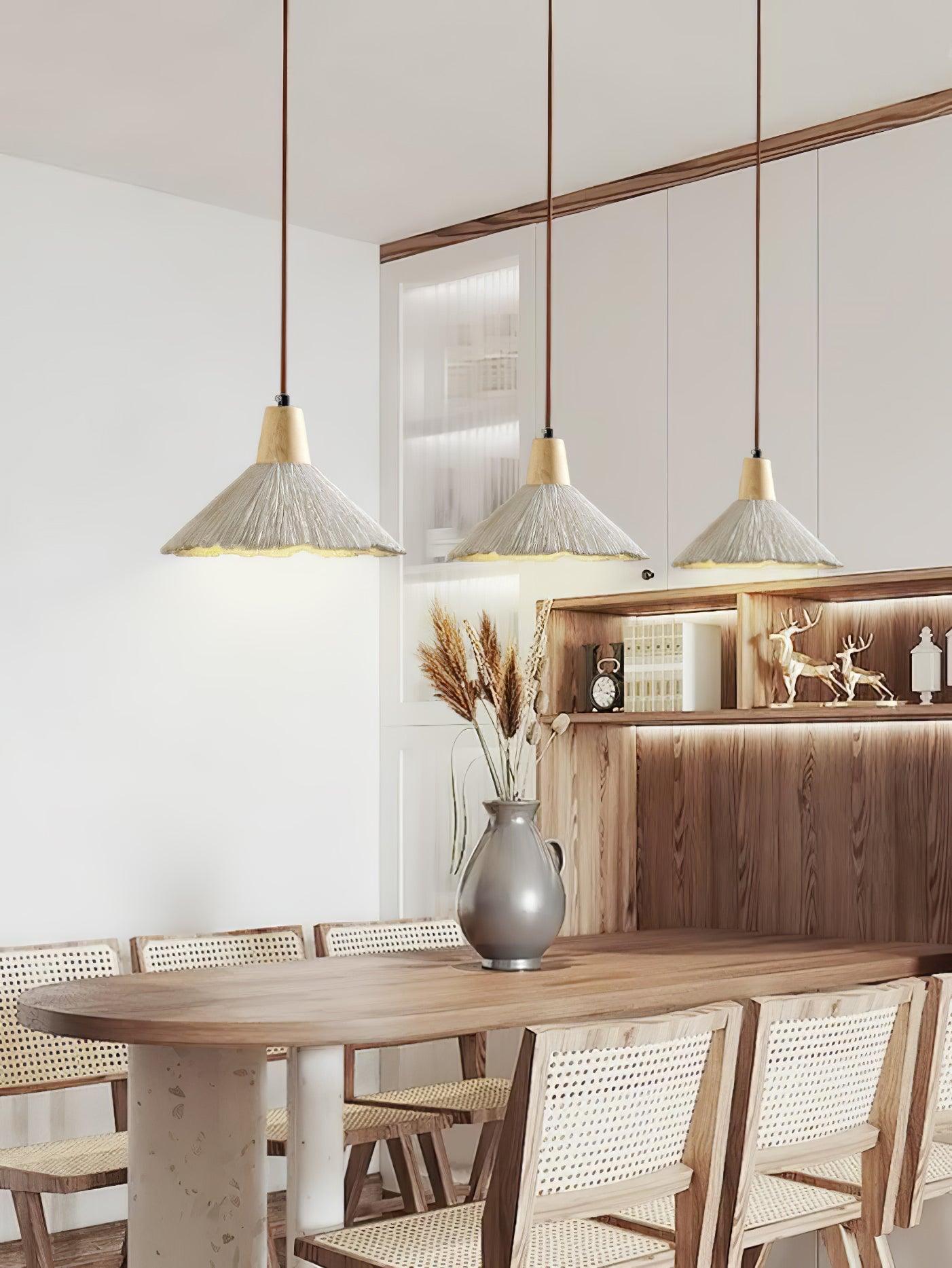 Solara Lampe suspendue en béton plissé - Neutralighting