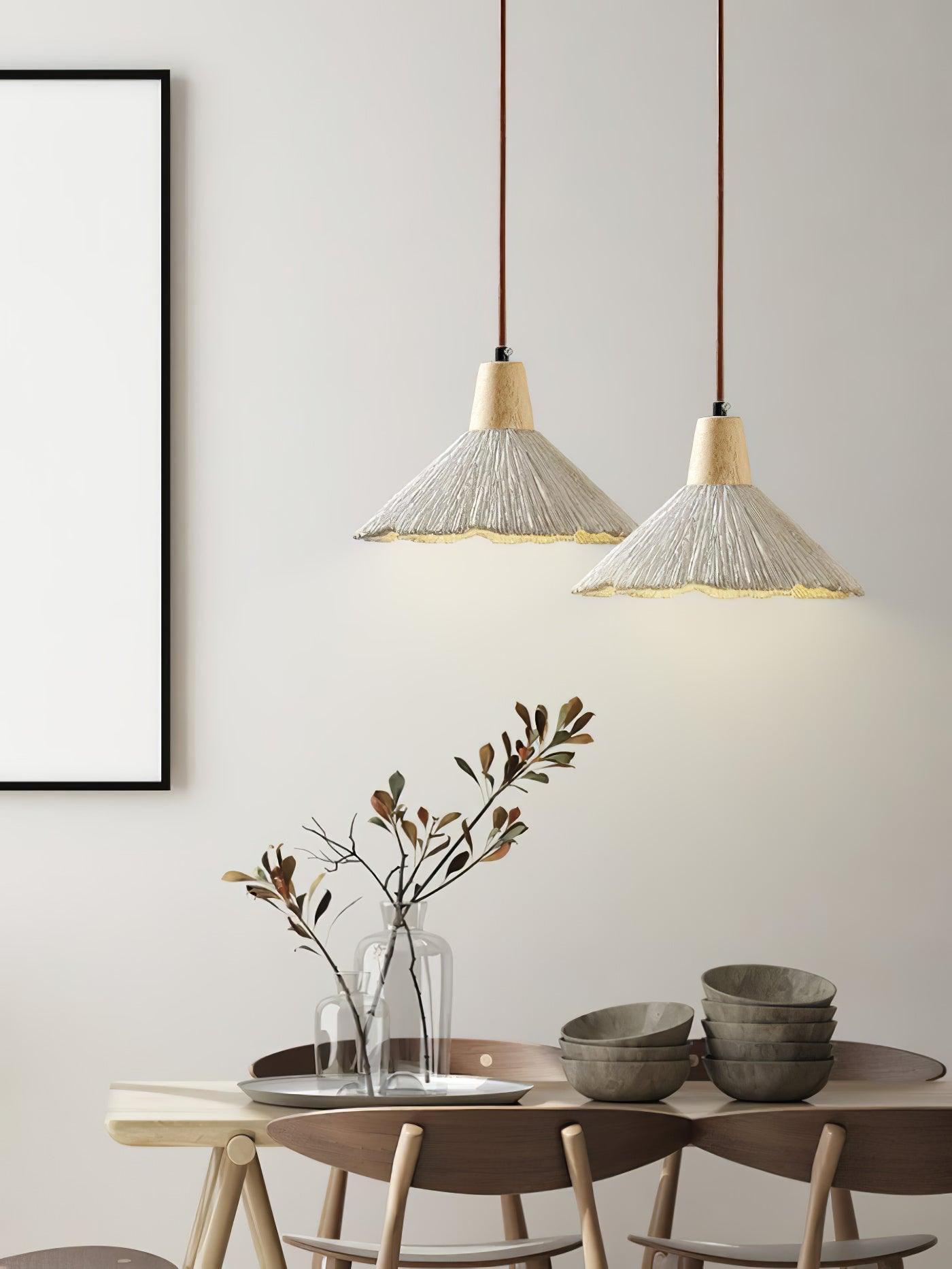 Solara Lampe suspendue en béton plissé - Neutralighting