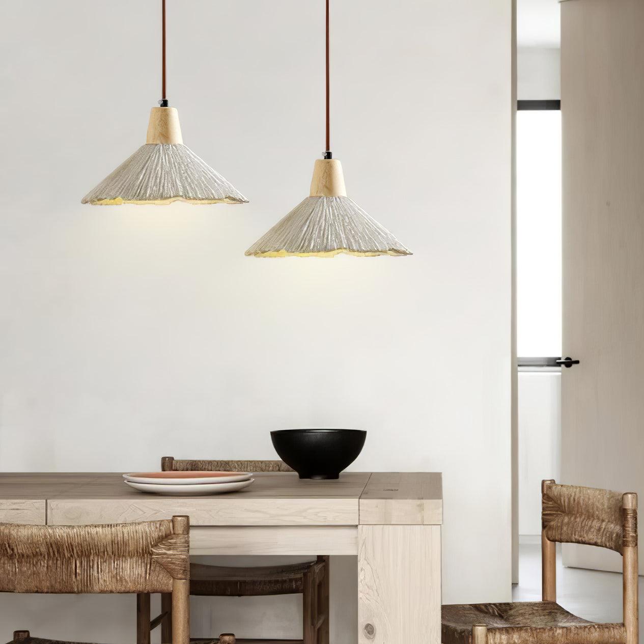 Solara Lampe suspendue en béton plissé - Neutralighting