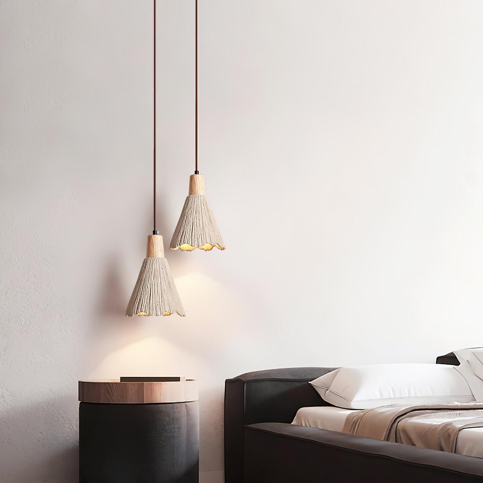 Solara Lampe suspendue en béton plissé - Neutralighting