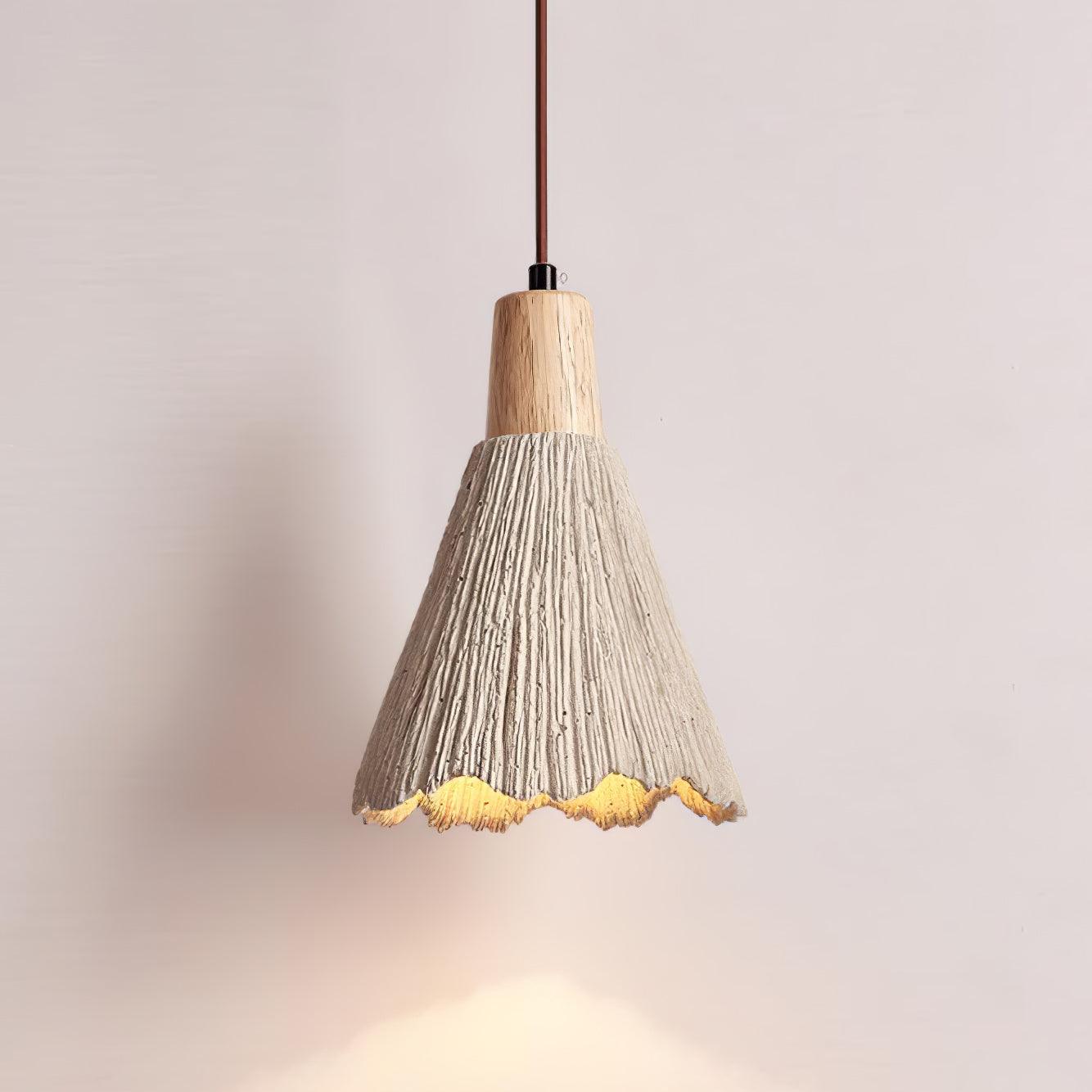 Solara Lampe suspendue en béton plissé - Neutralighting
