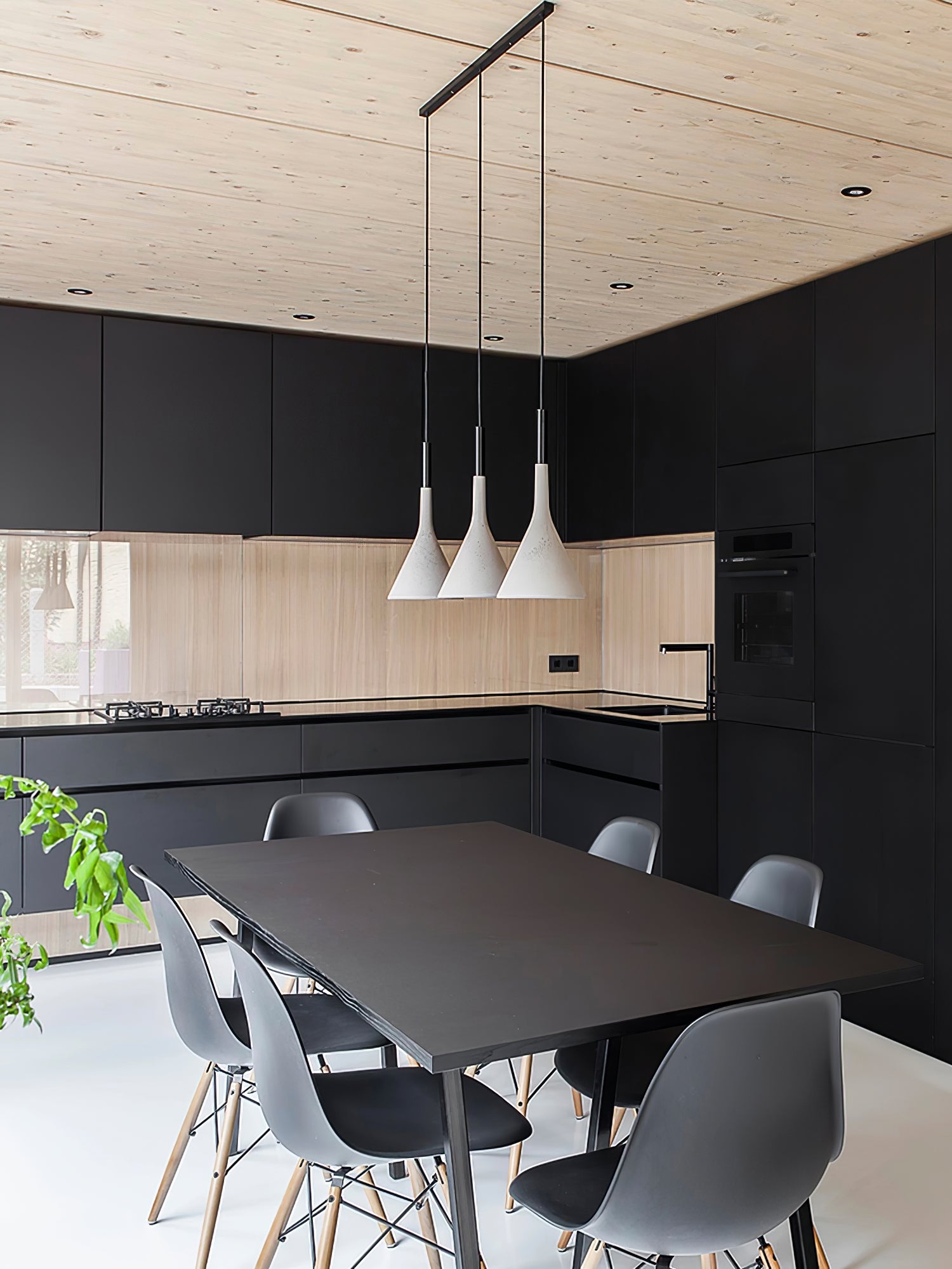 Solara Lampe suspendue conique en béton industrielle - Neutralighting