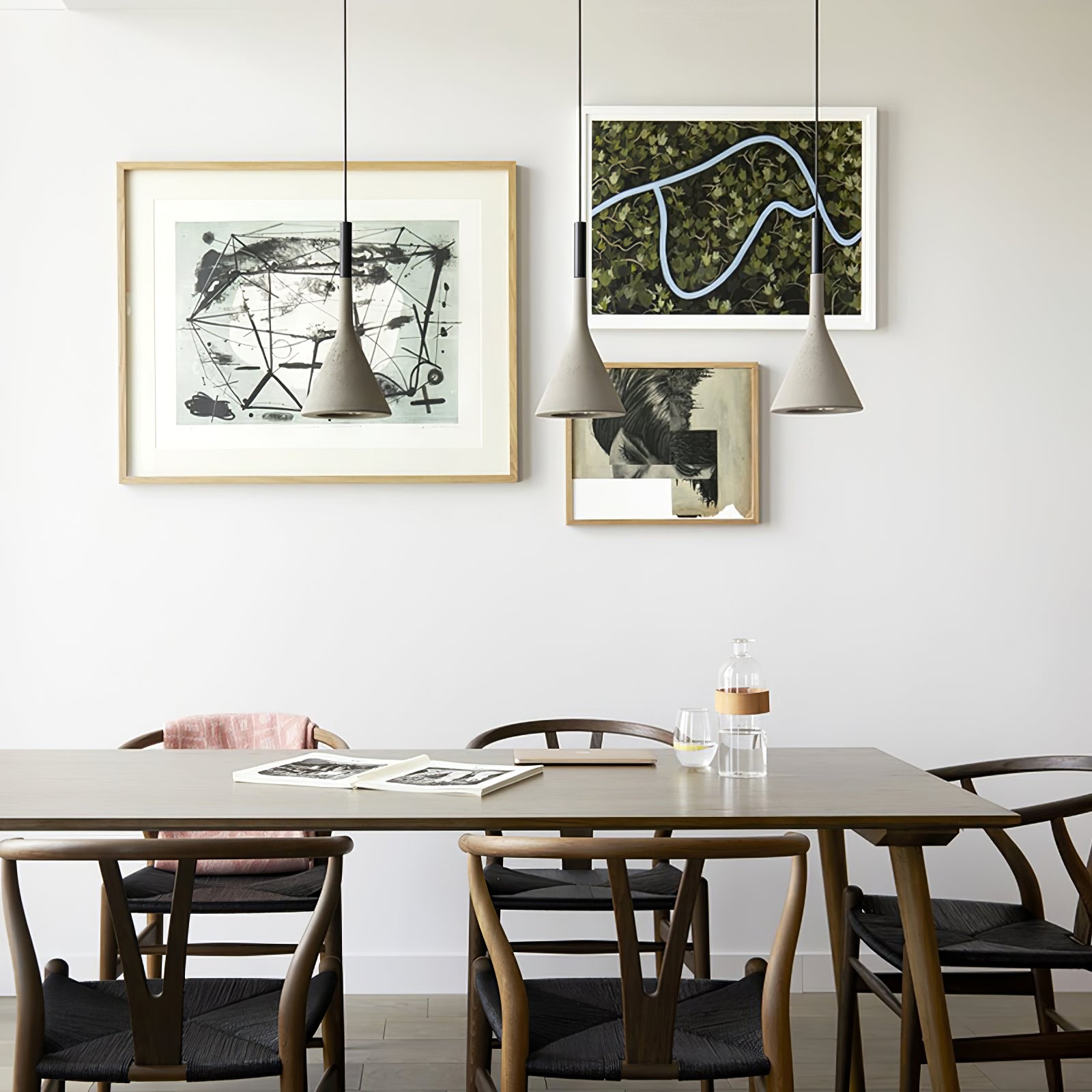 Solara Lampe suspendue conique en béton industrielle - Neutralighting