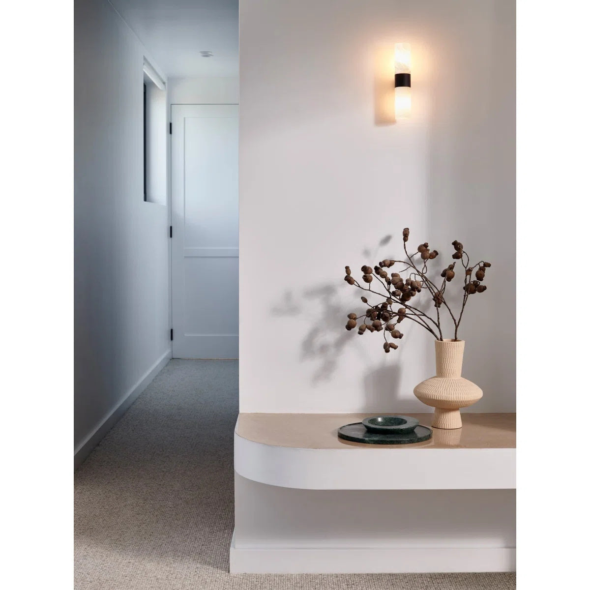 Alight Lampe Murale En Métal Et Albâtre Minimaliste Moderne - Neutralighting