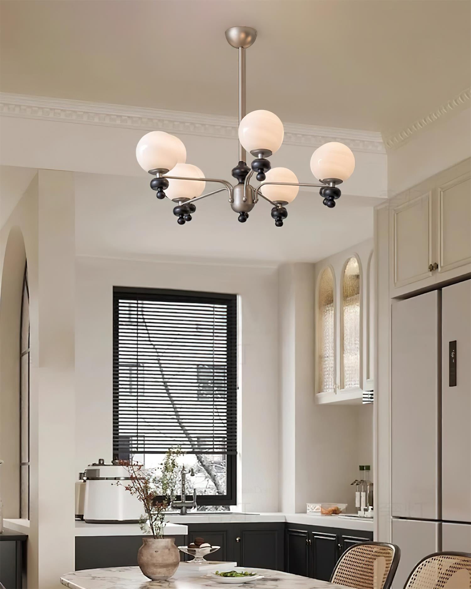 Cora Lustre Nickel Orb Élégant - Neutralighting