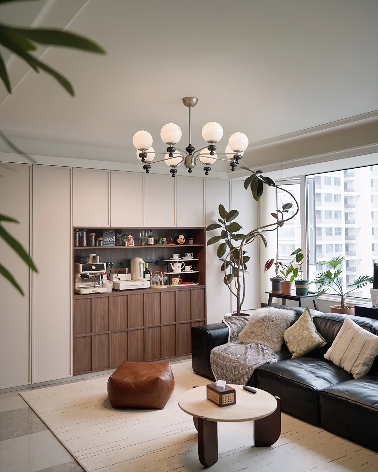 Cora Lustre Nickel Orb Élégant - Neutralighting