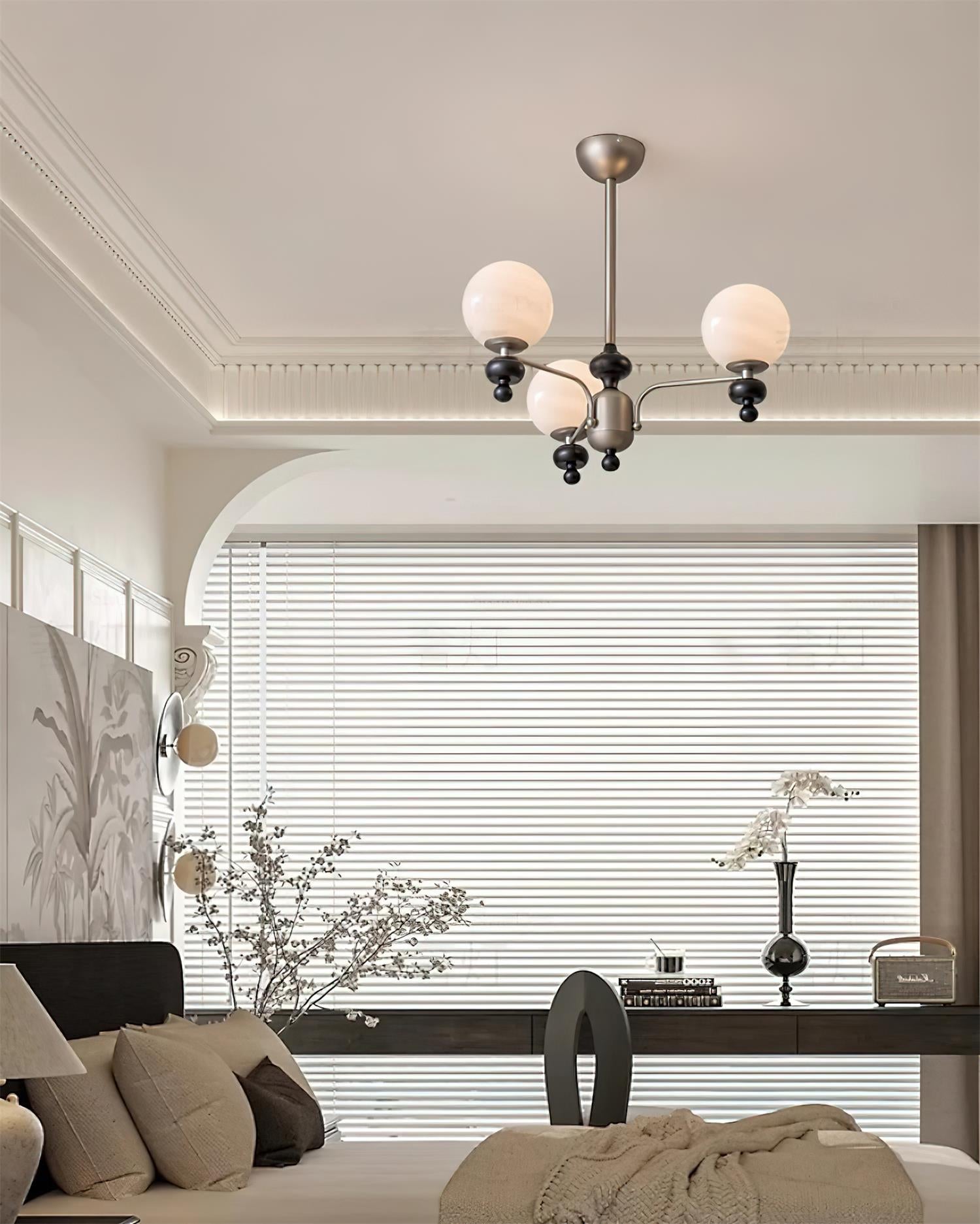 Cora Lustre Nickel Orb Élégant - Neutralighting
