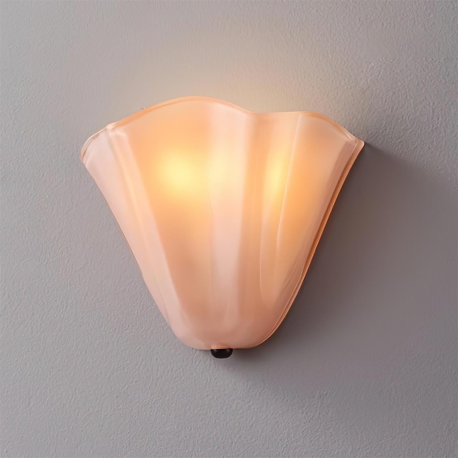 Corala Applique Murale Verre Pastel Forme Ventilateur - Neutralighting